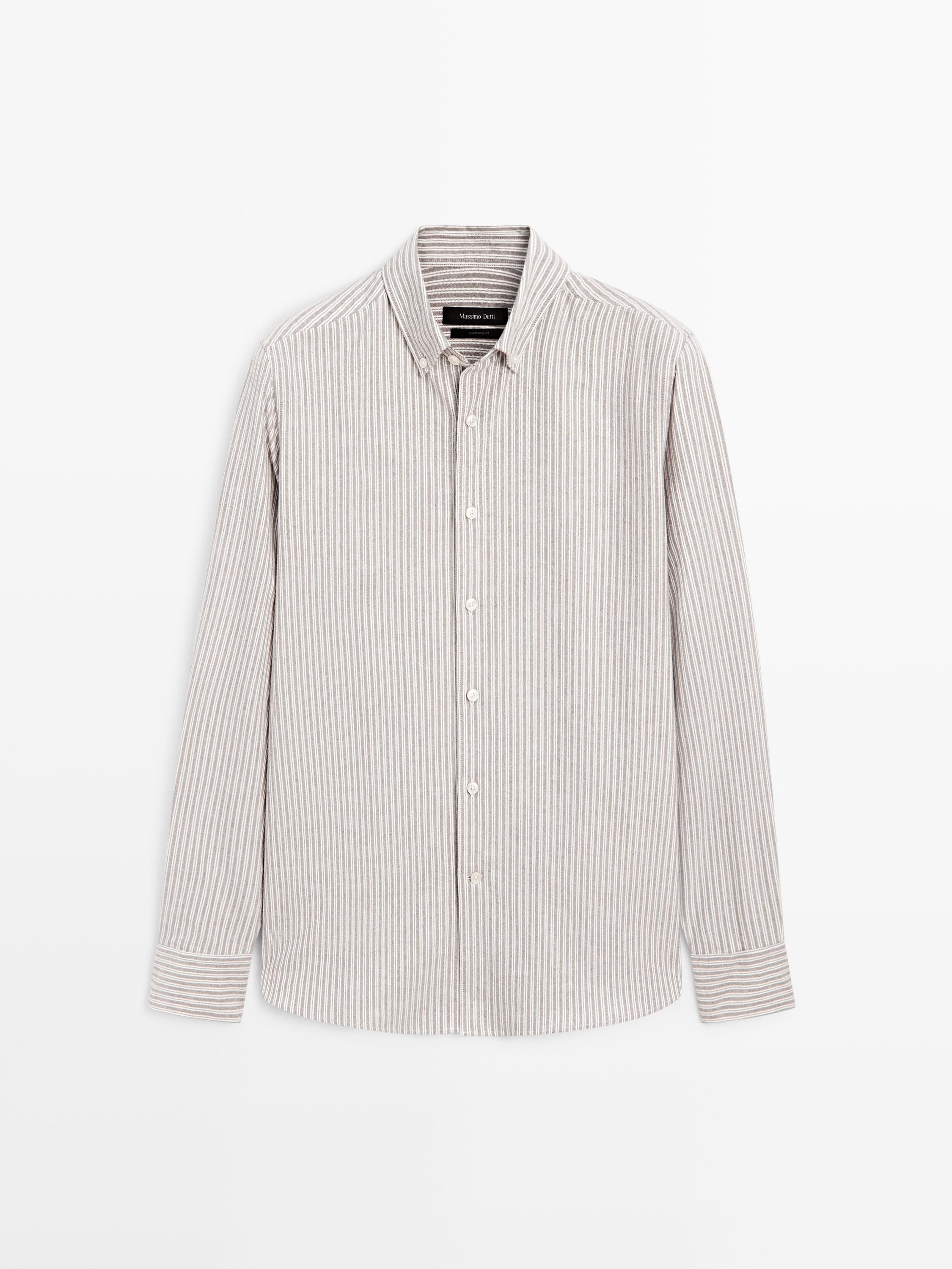 Camisa oxford rayas 100% algodón