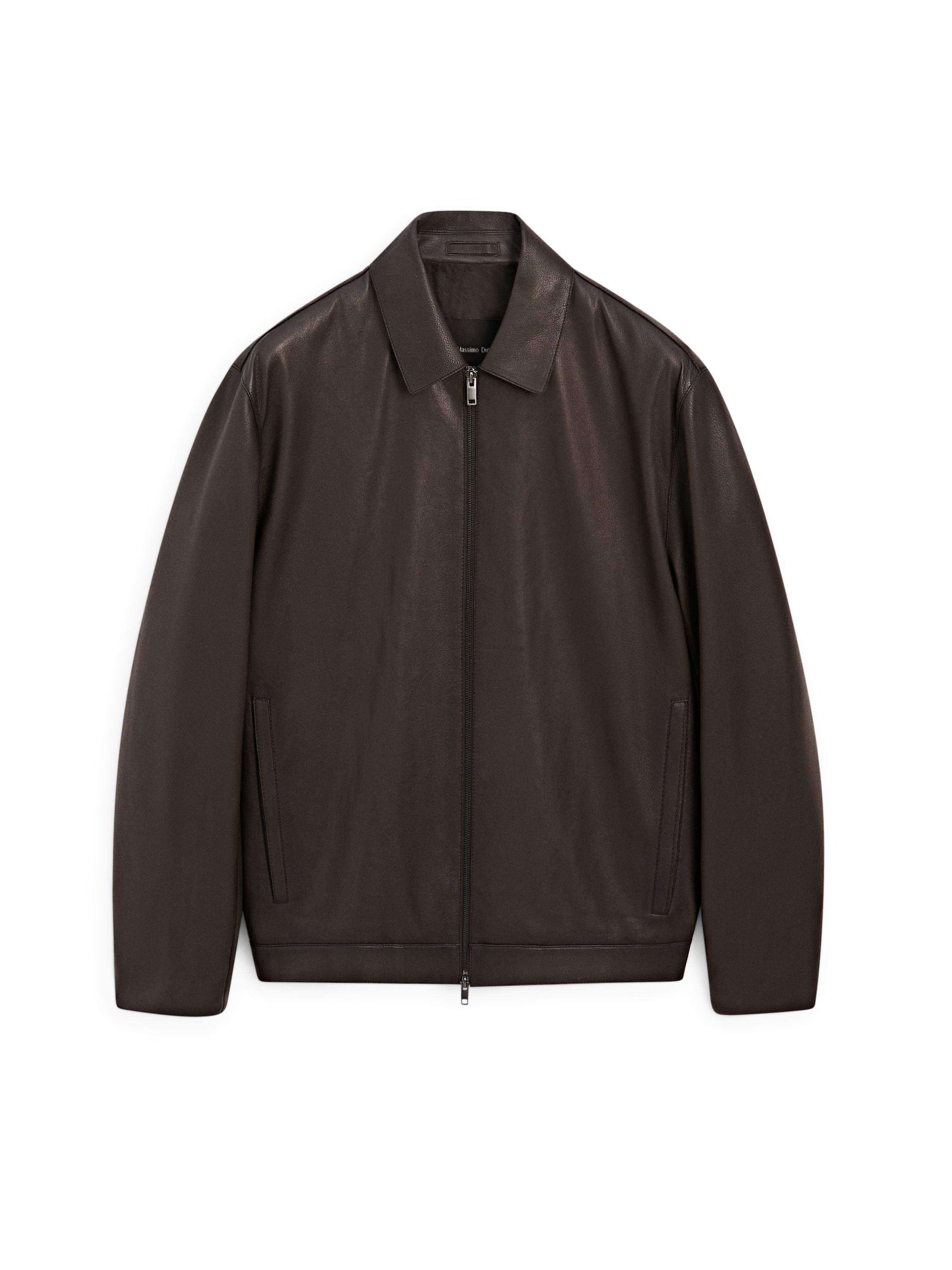 Nappa sheepskin jacket — BROWN