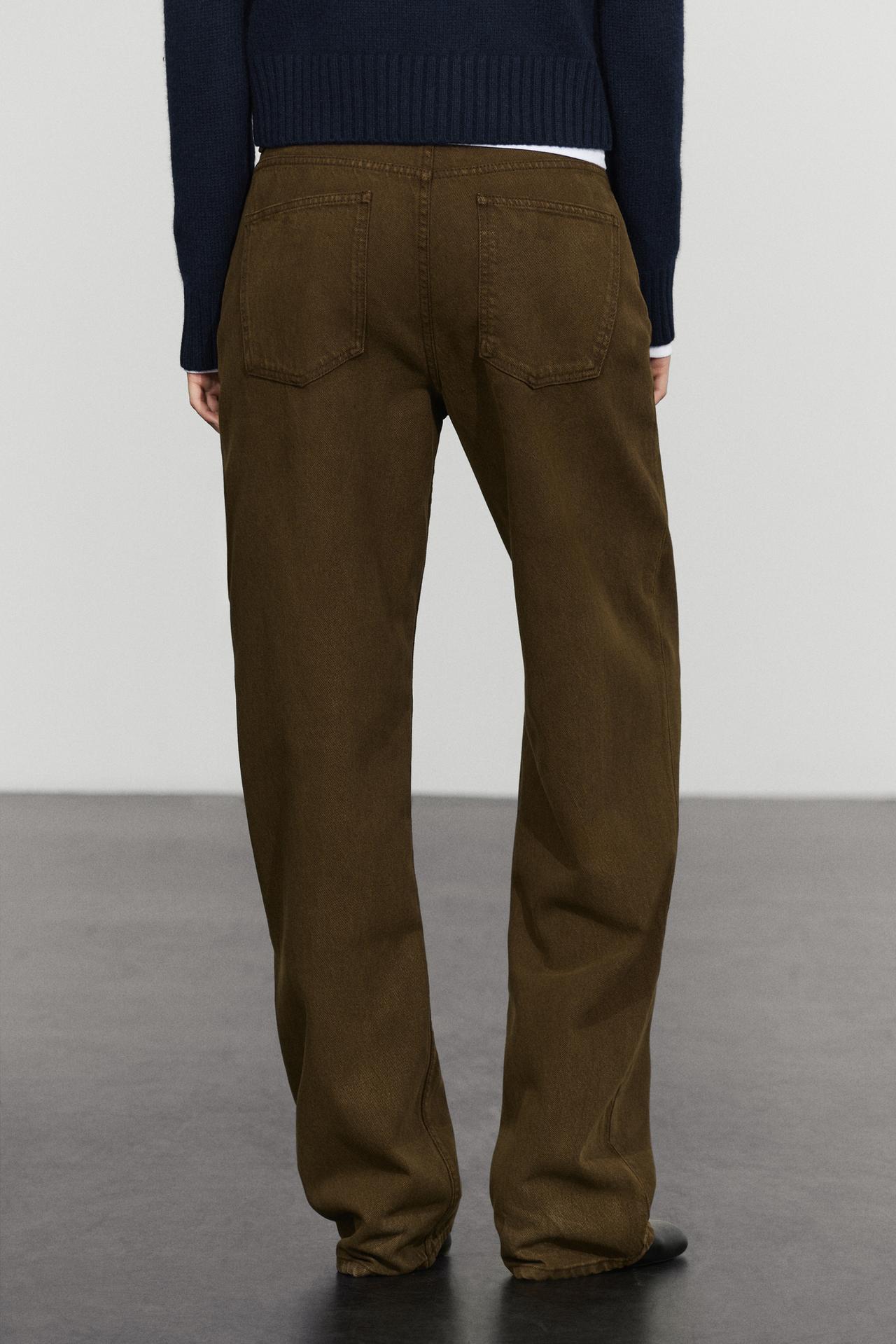 Straight-leg jeans — BROWN