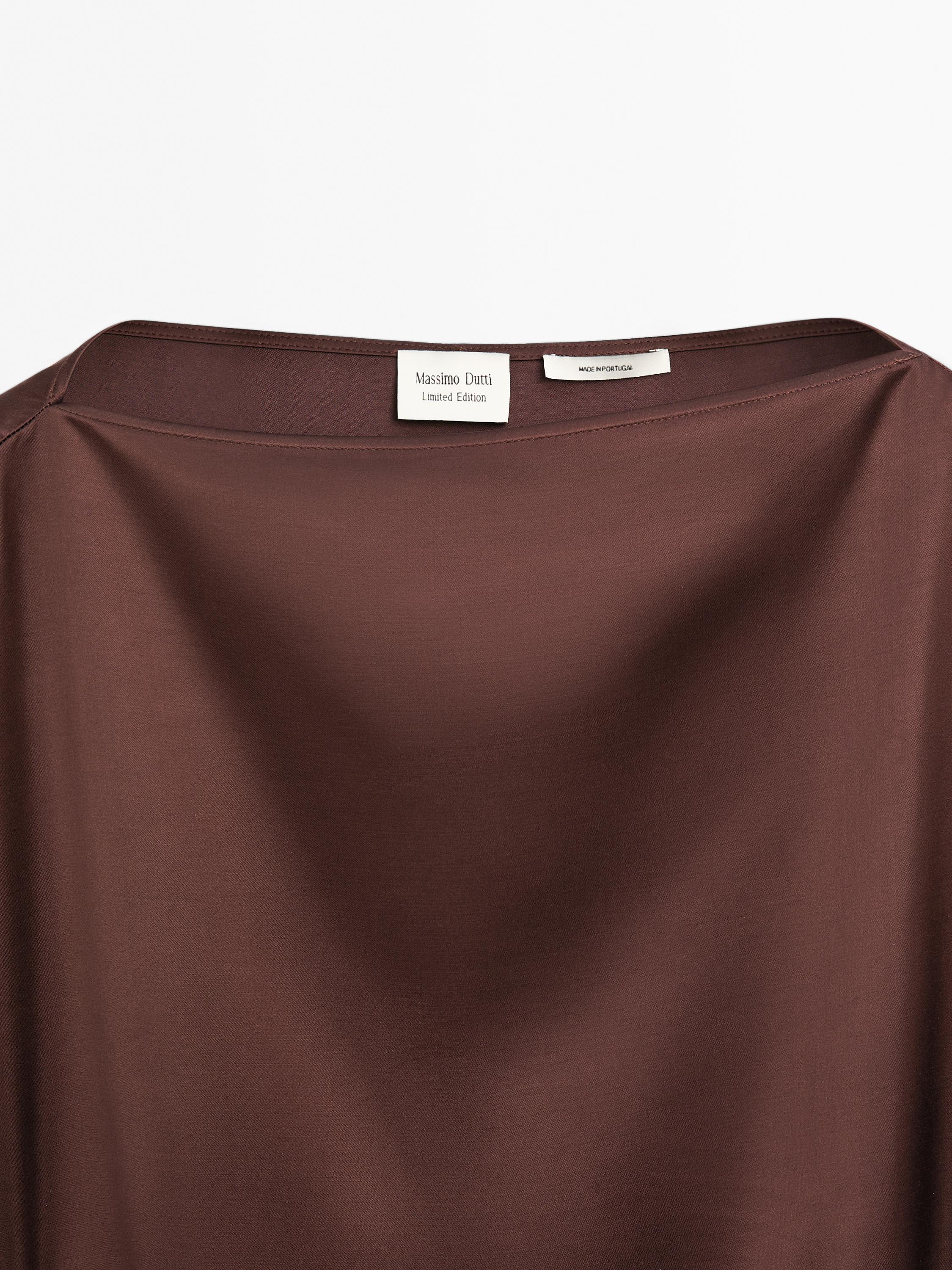 Satin dress with belt detail - Limited Edition