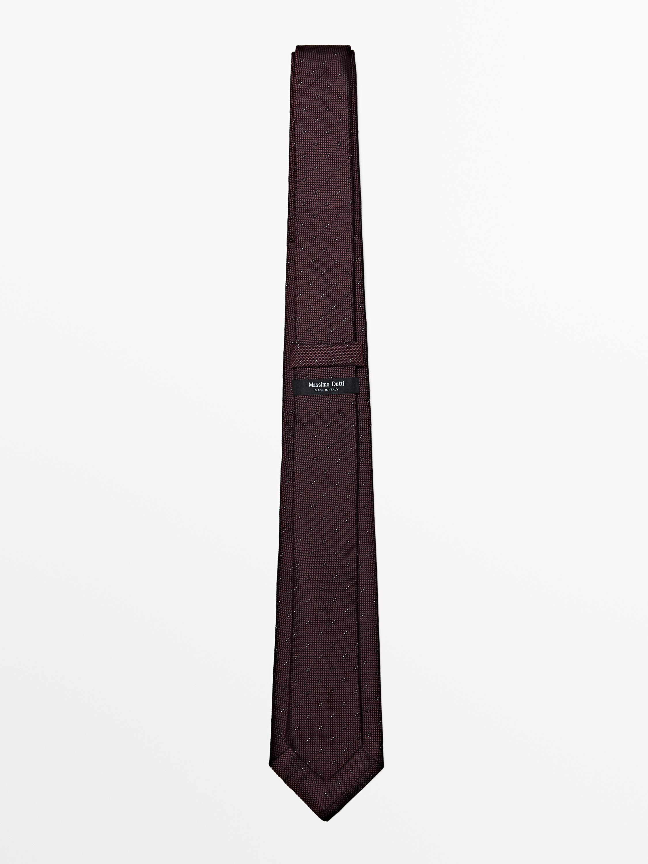 100% silk tie — MAROON