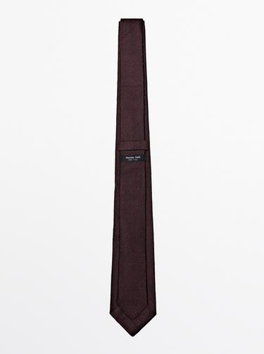 100% silk tie — MAROON 2