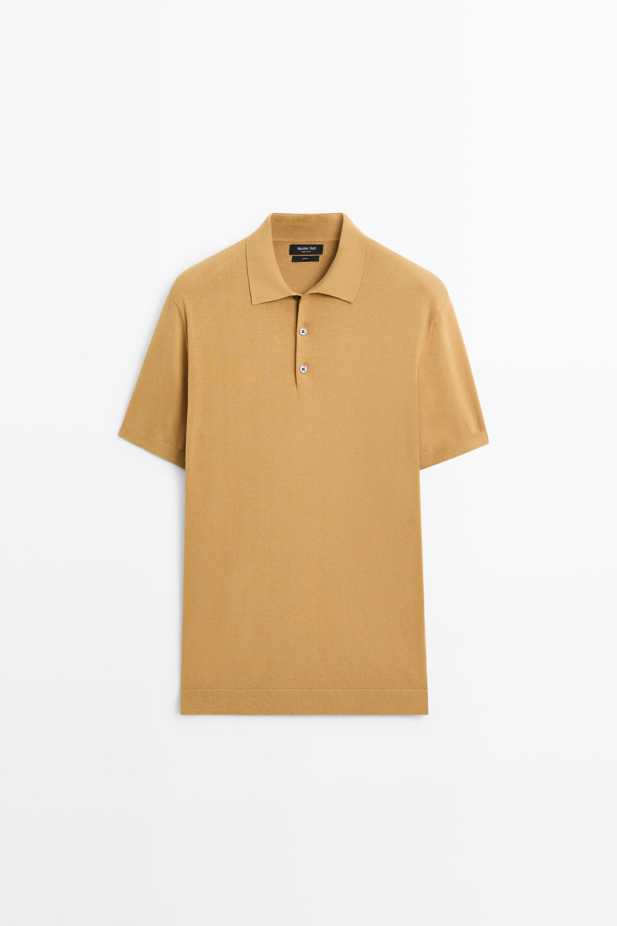 100% cotton knit polo sweater