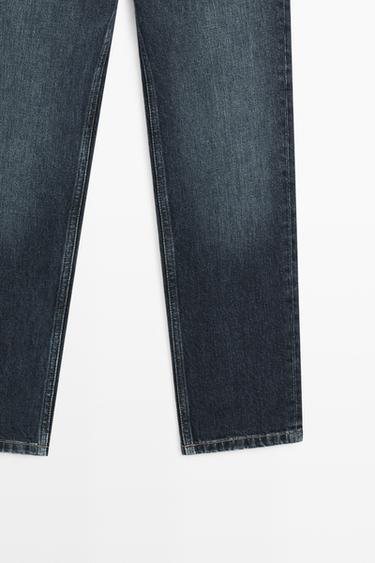 Mid-waist slim fit cropped jeans — MEDIUM BLUE 7
