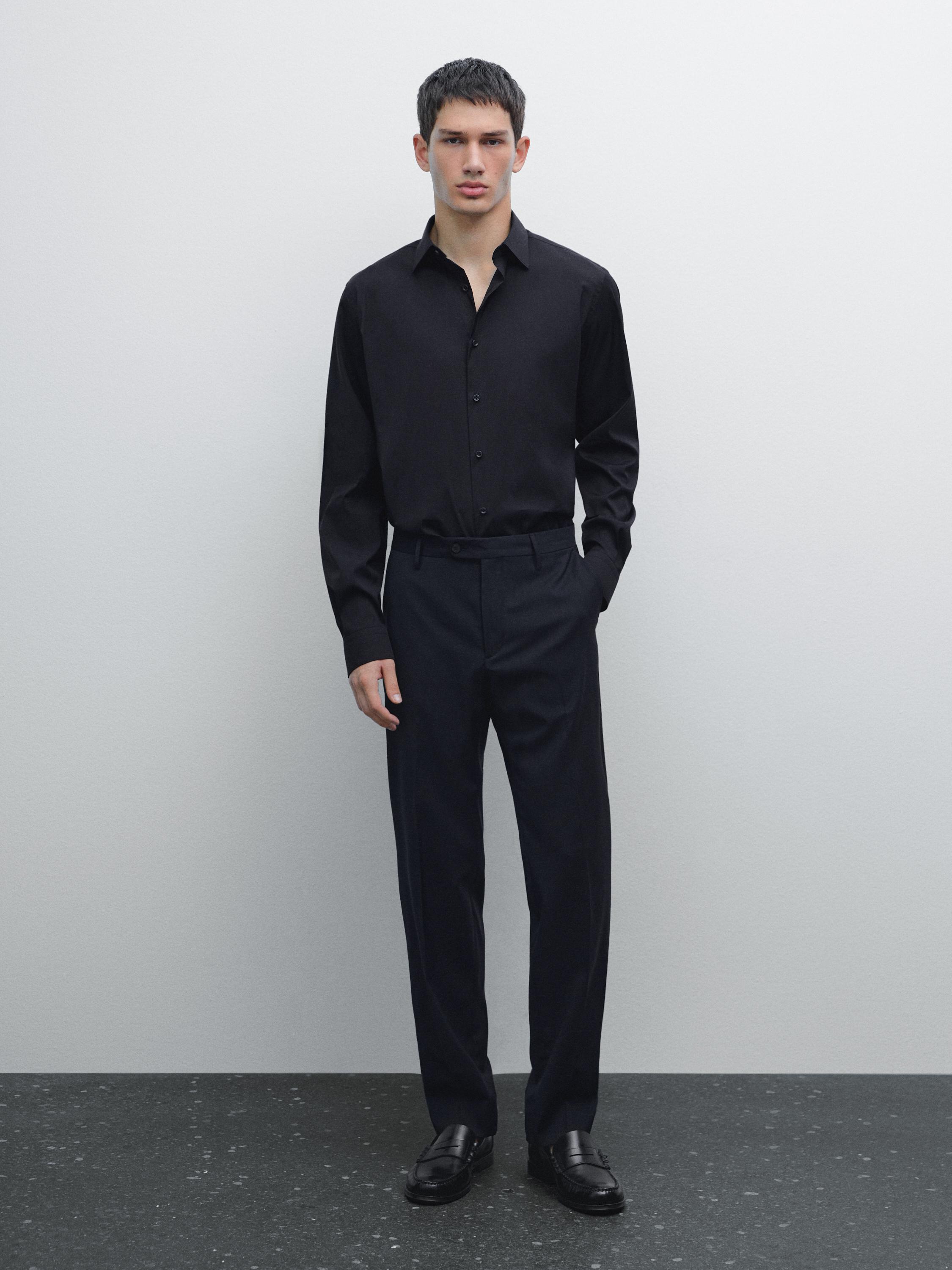 Camisa slim fit stretch