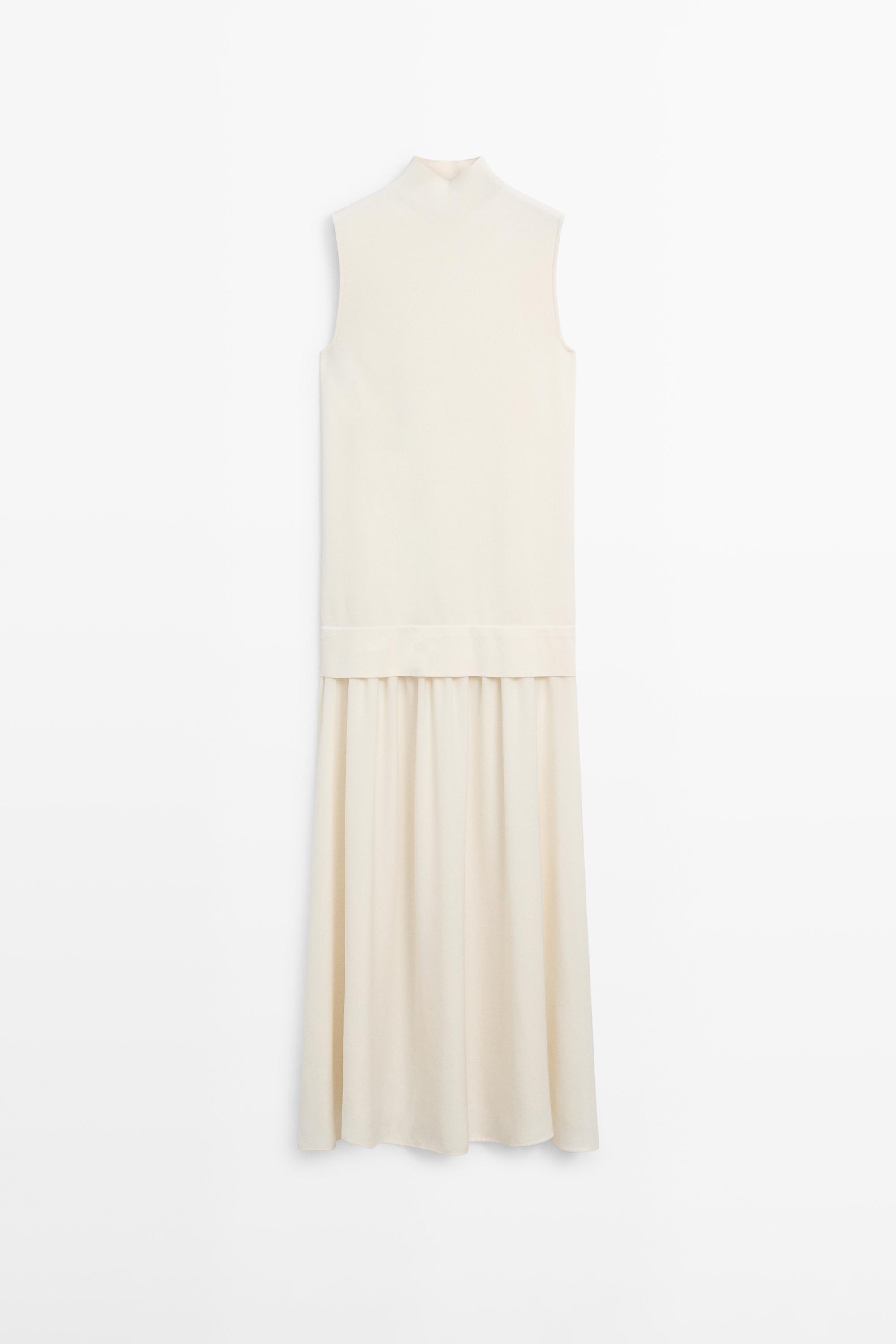 Matching knit midi dress