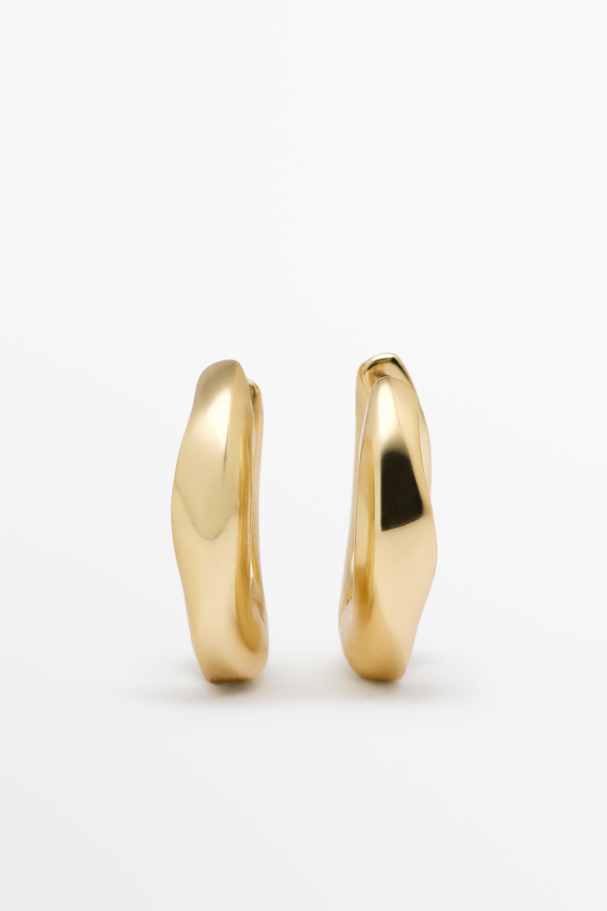 Mini hoop earrings — GOLDEN