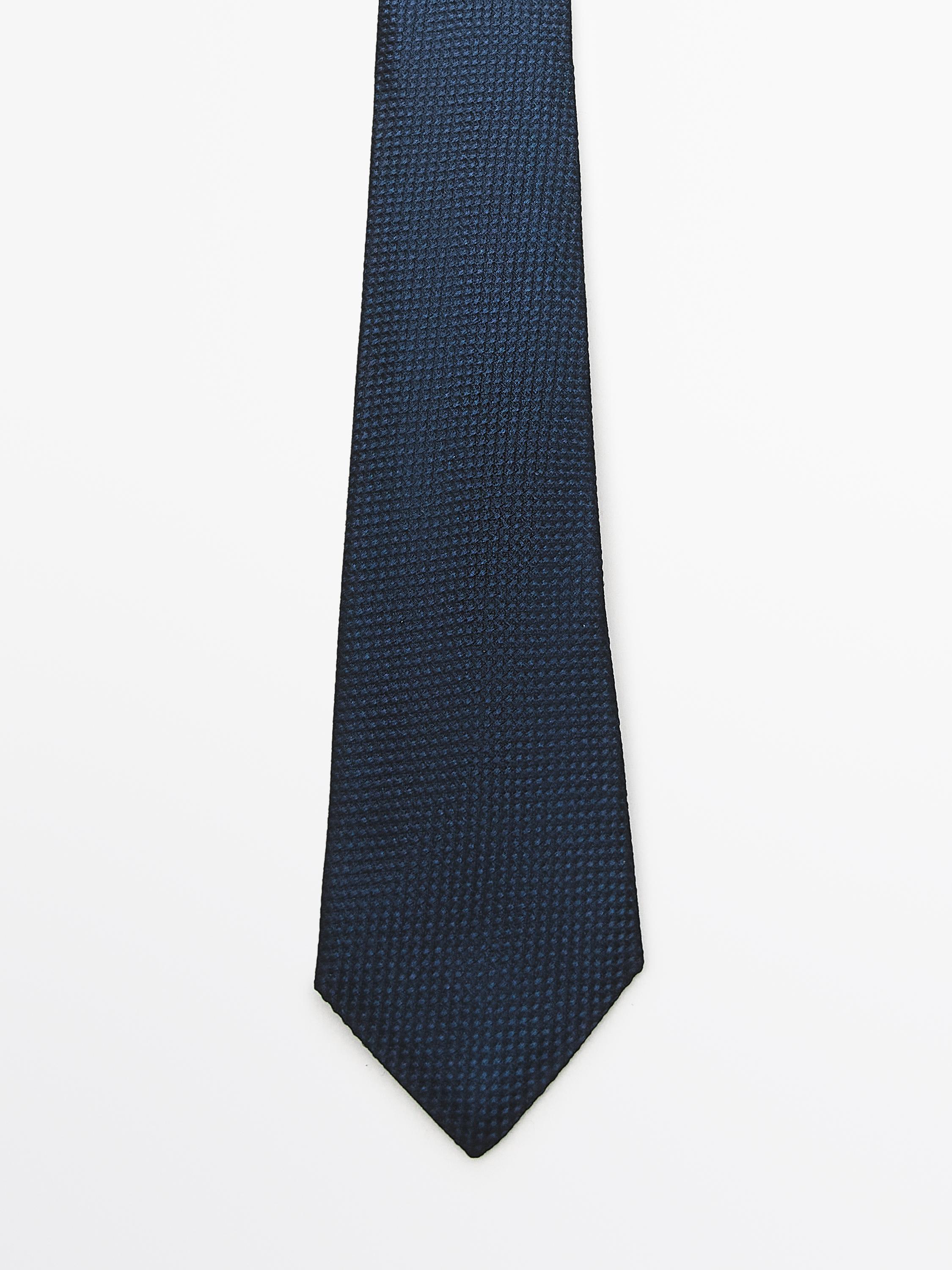 100% mulberry silk tie — NAVY BLUE