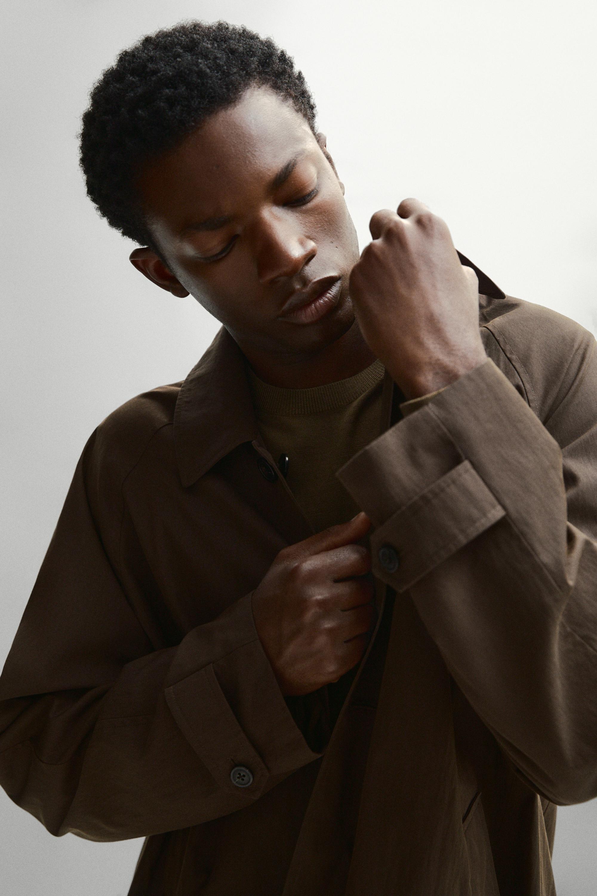 Long reversible trench coat — Chocolate