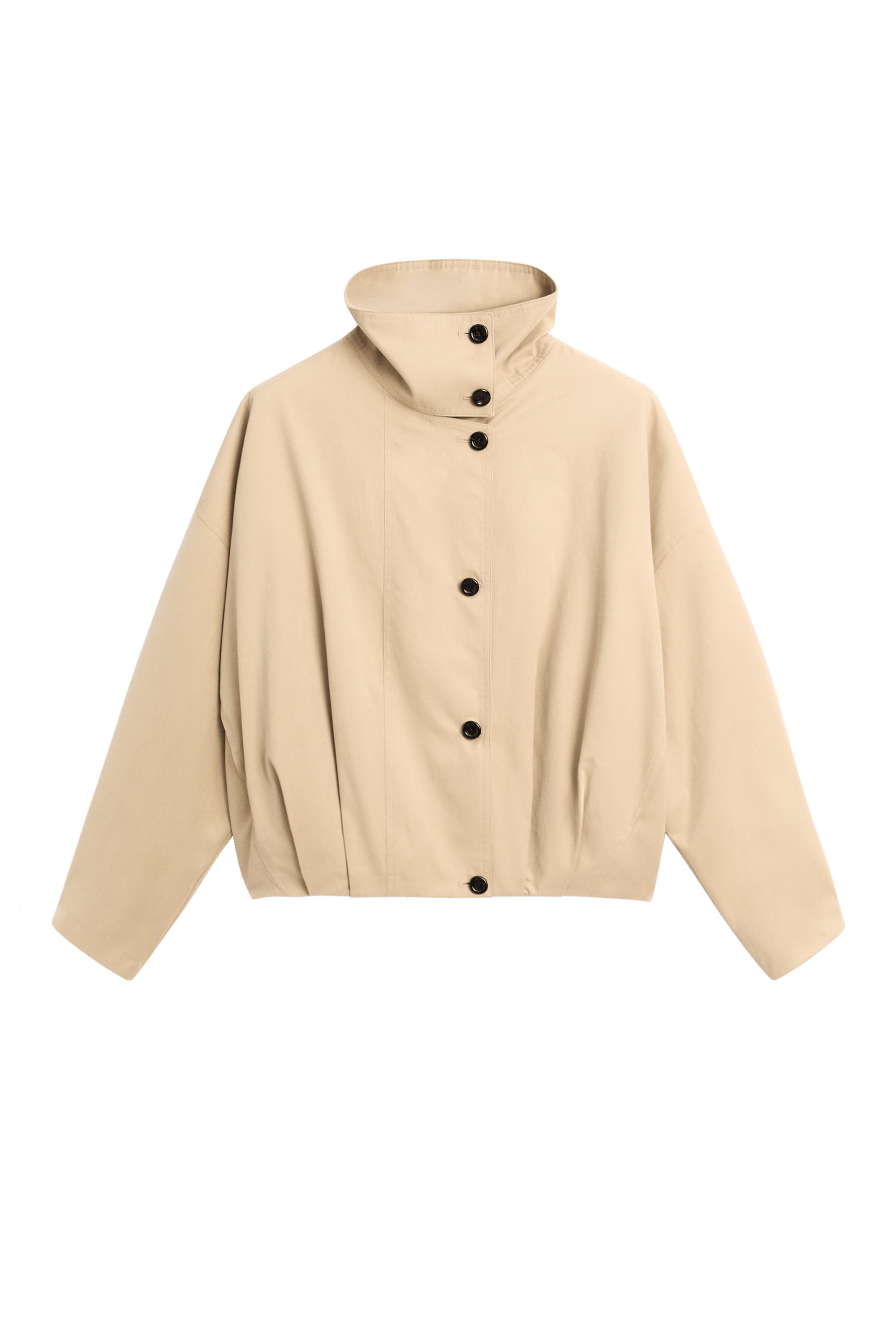 Massimo Dutti Pile detaylı dik yaka bomber ceket görsel 4
