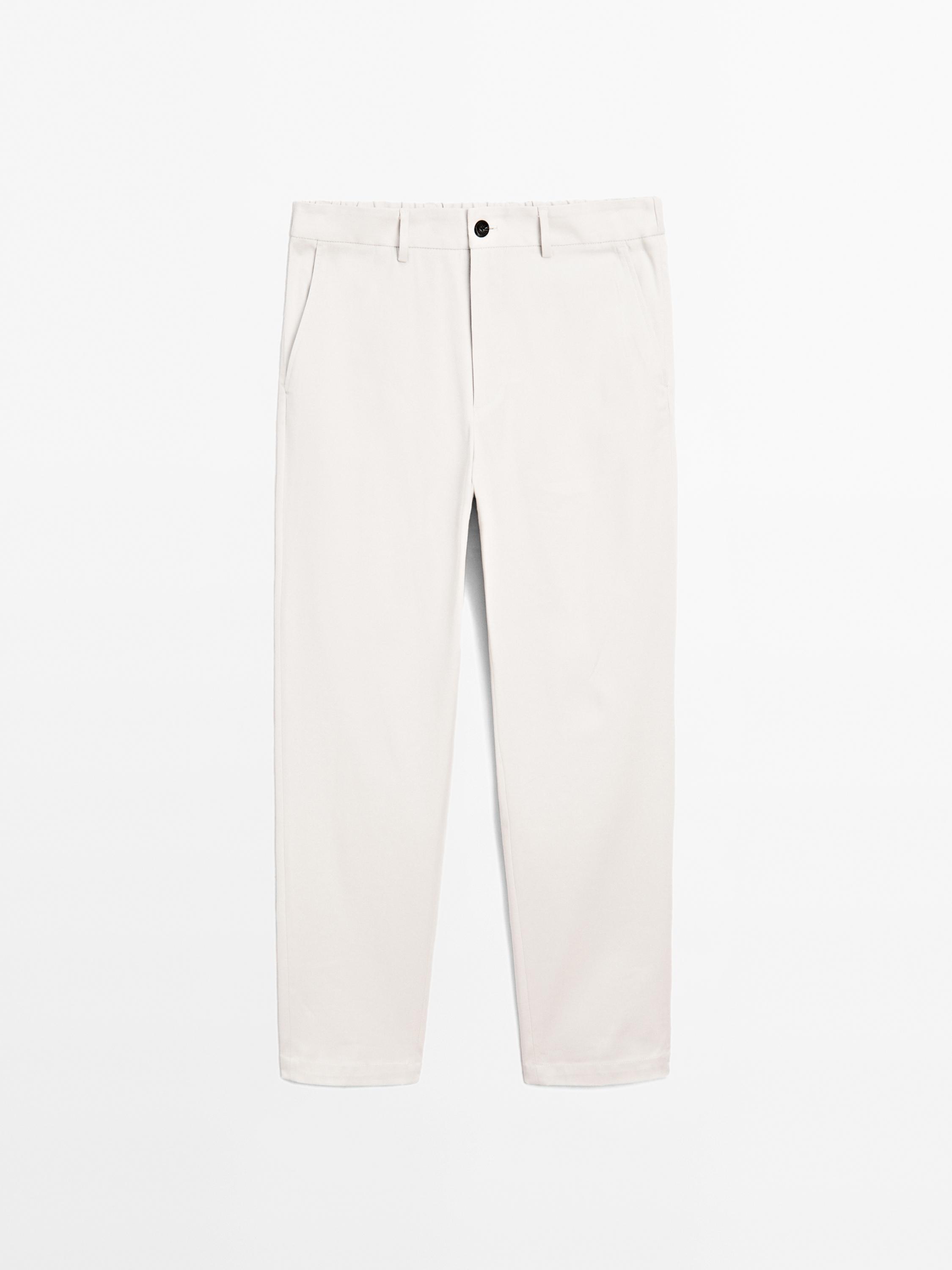 Cotton blend semi joggers