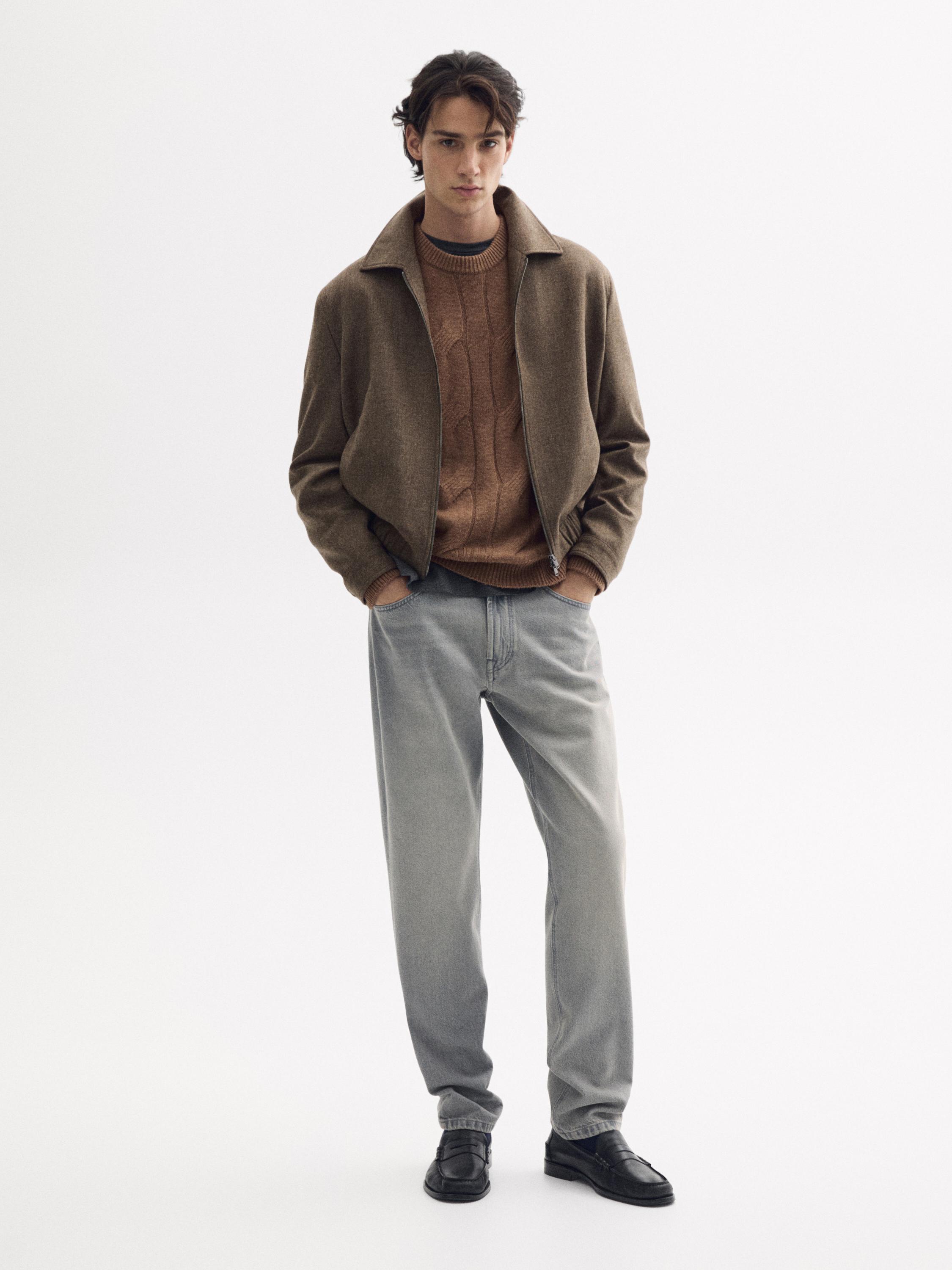 Tapered fit jeans — GREY