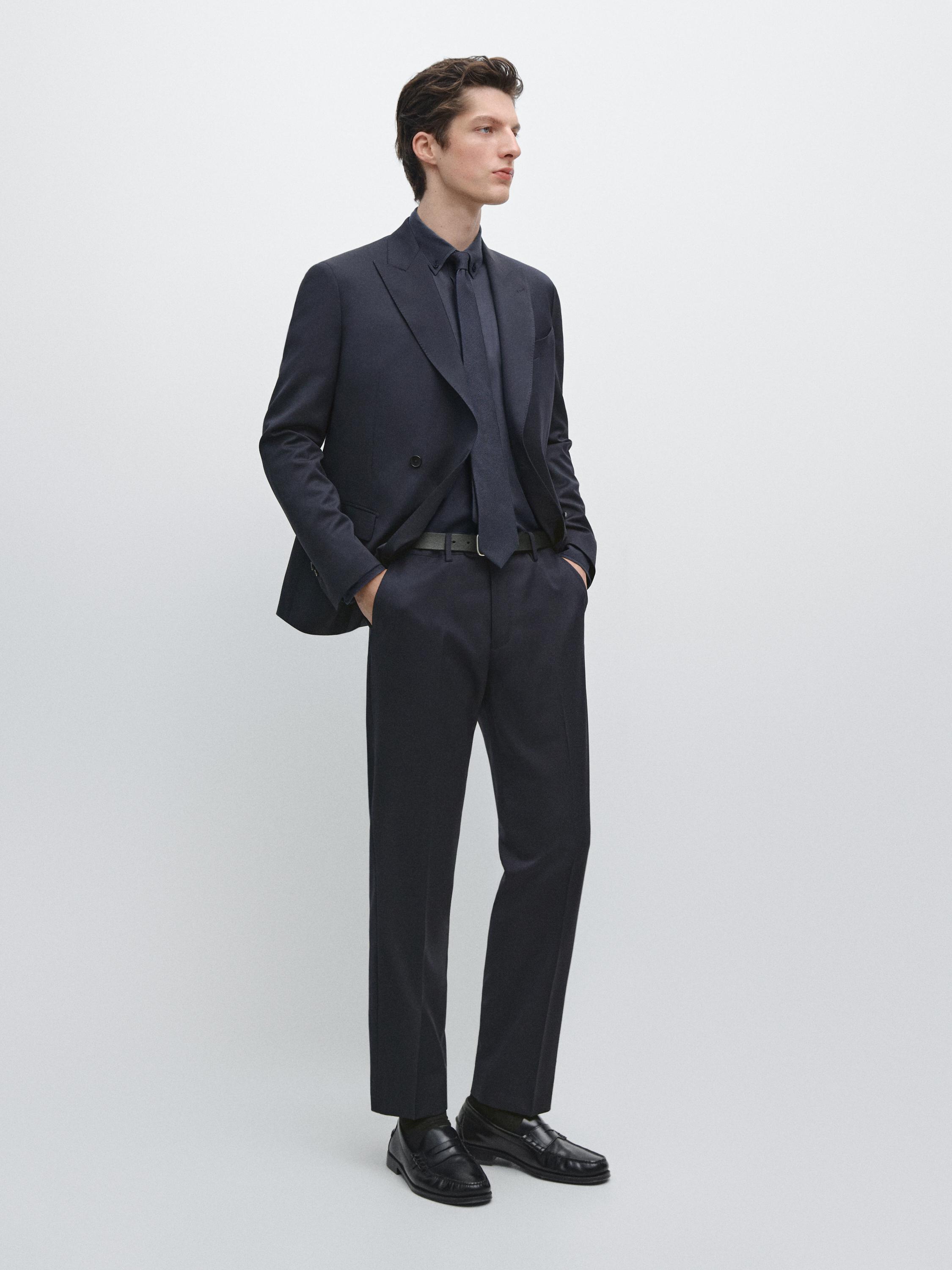 Pantallona elegante prej leshi