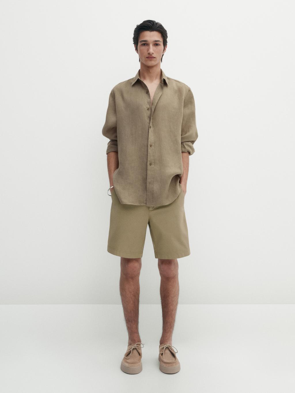 Levi's Light Blue Cotton Bermuda Shorts