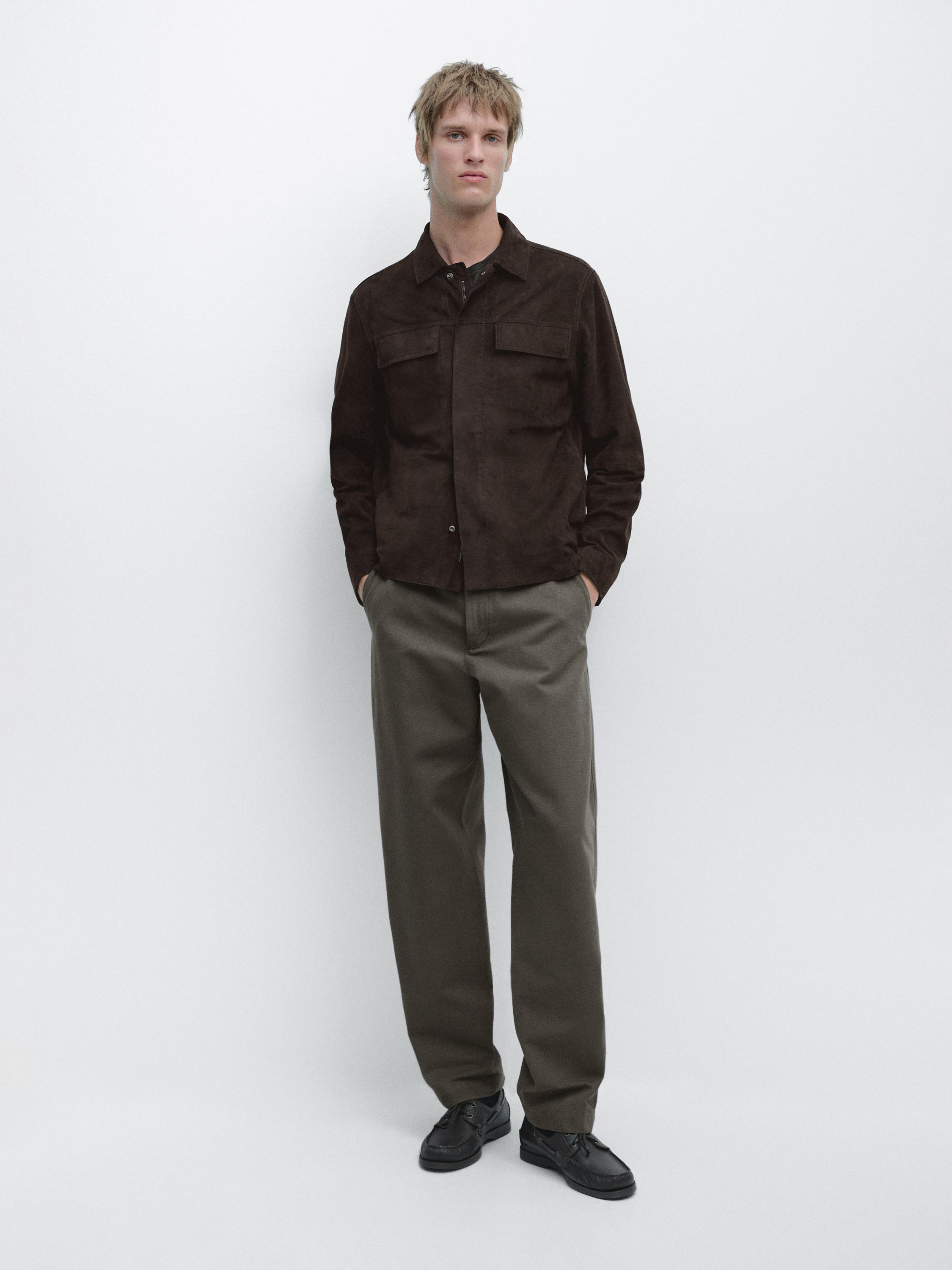 Toelopende katoenen broek