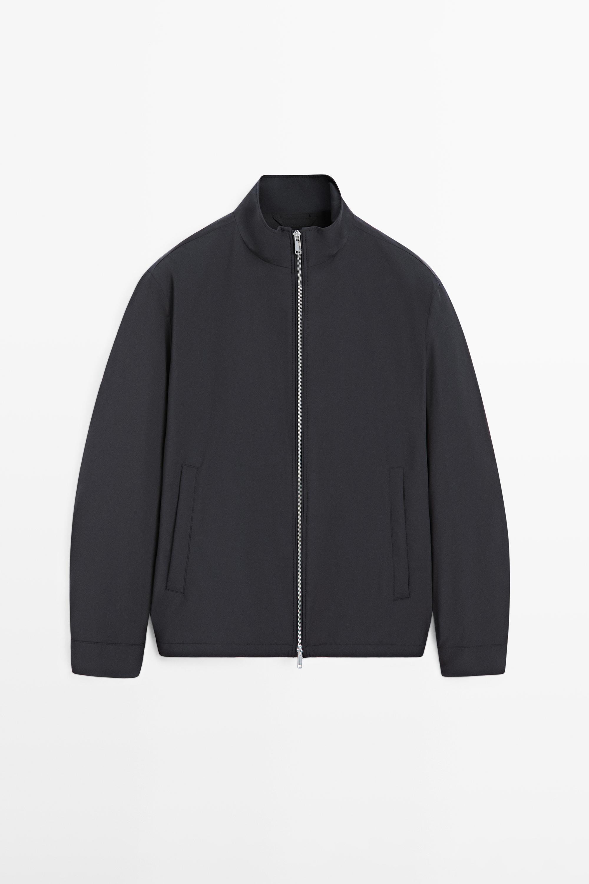 Two-way stretch fabric jacket — DARK NAVY
