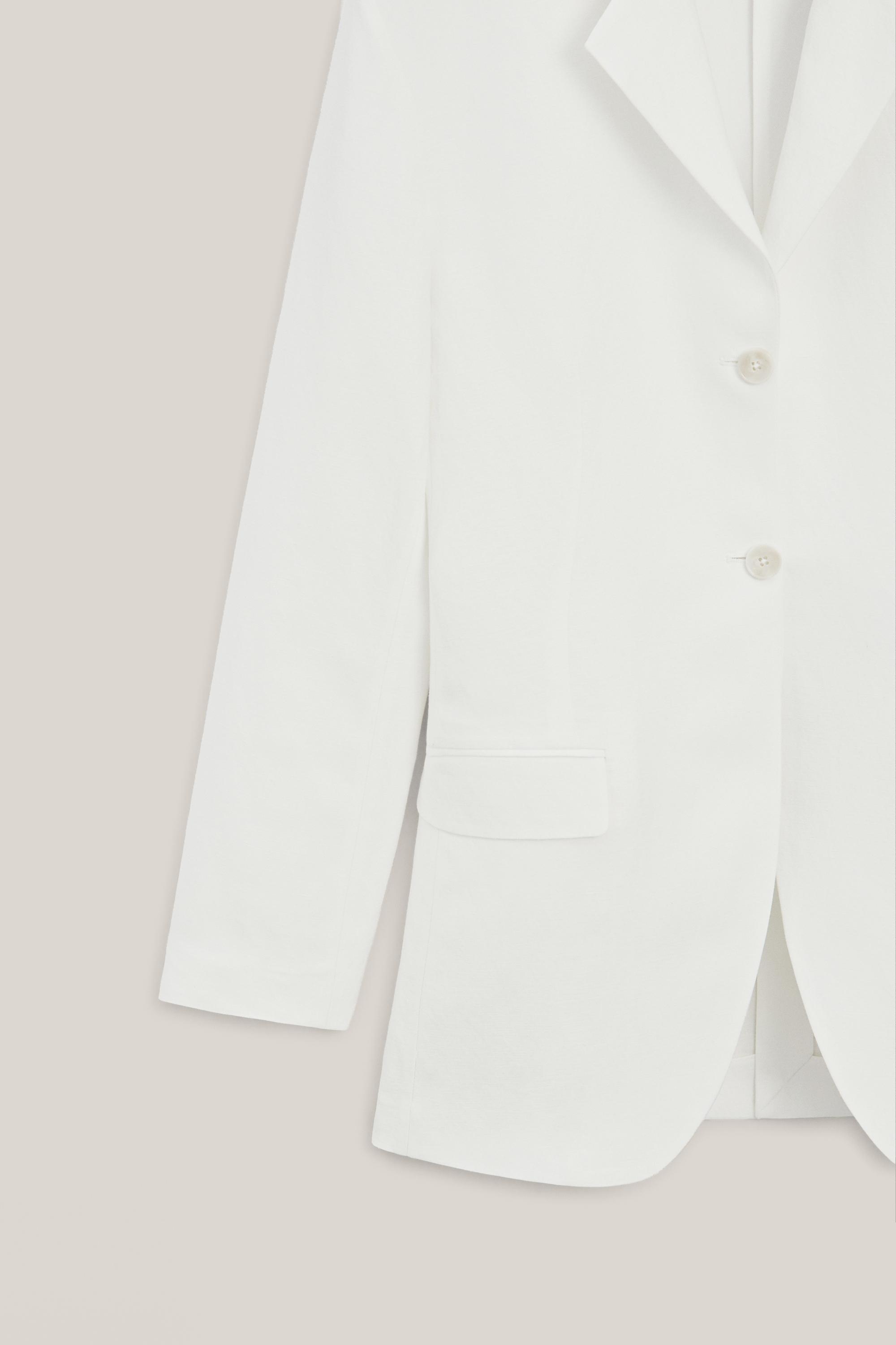 Flowing linen blend blazer - LIMITED EDITION — Off white