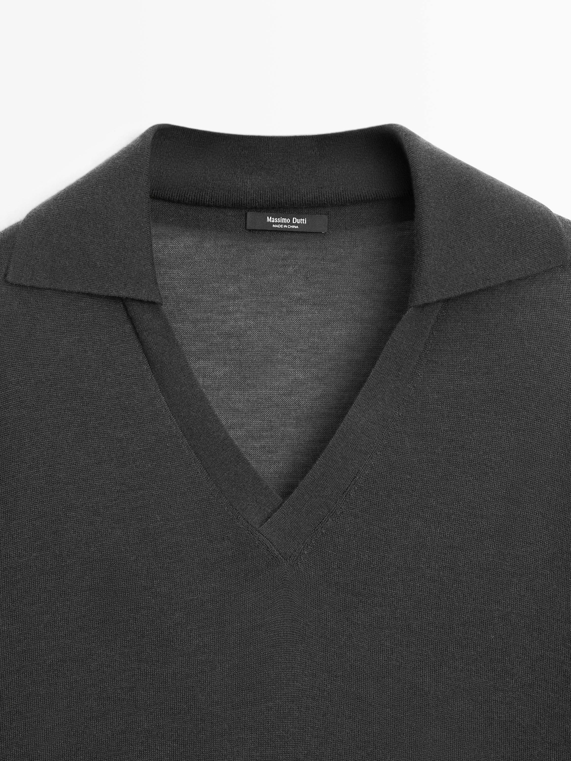 Oversize silk and wool blend knit sweater — LEAD