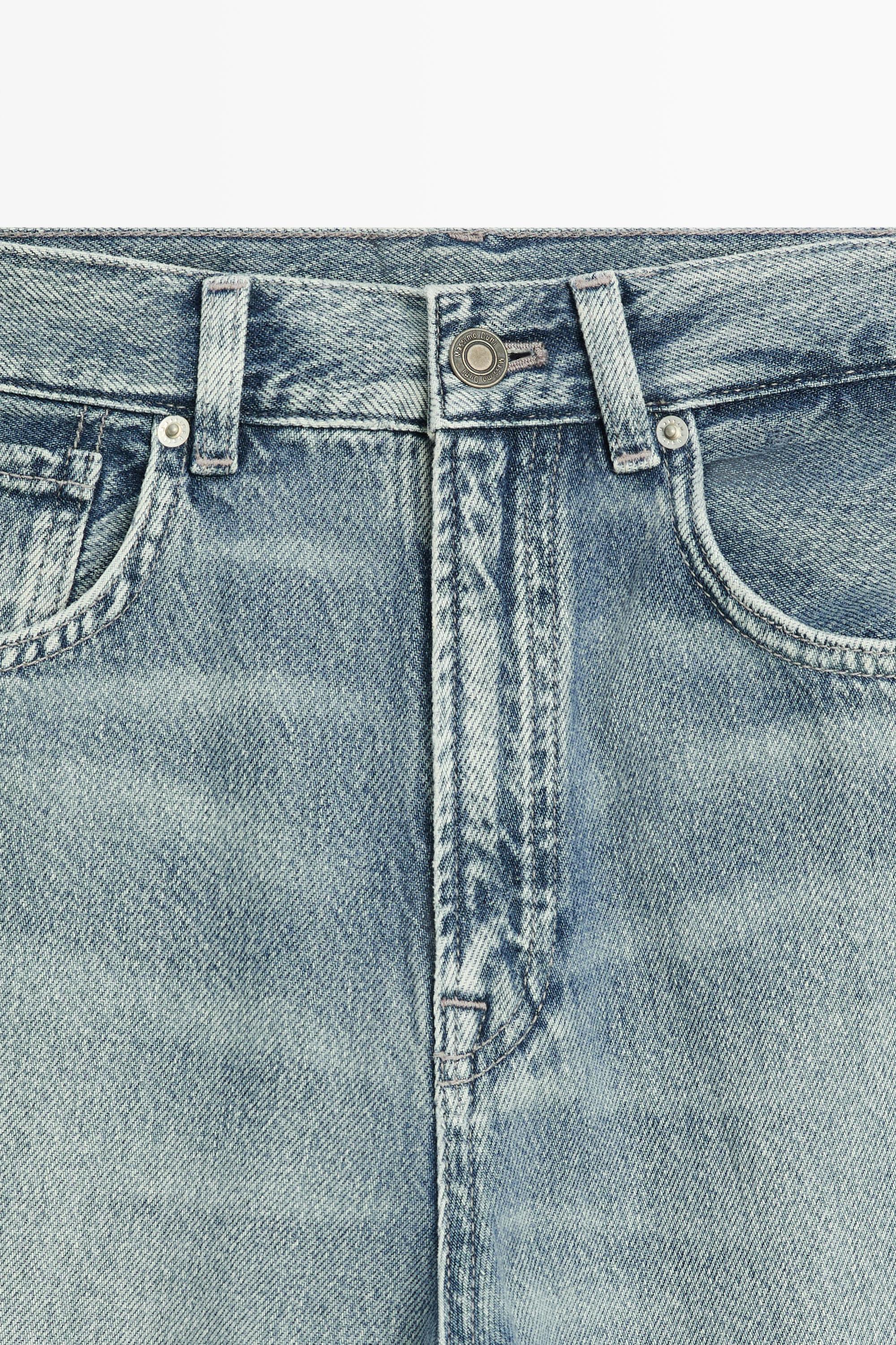 High-waist wide-leg jeans — BLUE