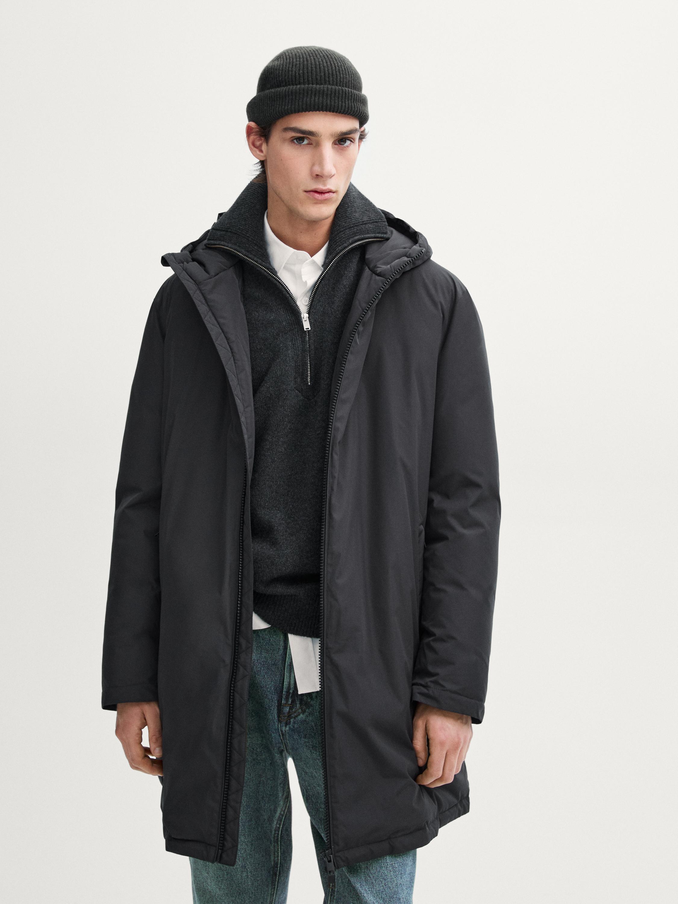 Parka doudoune longue à capuche