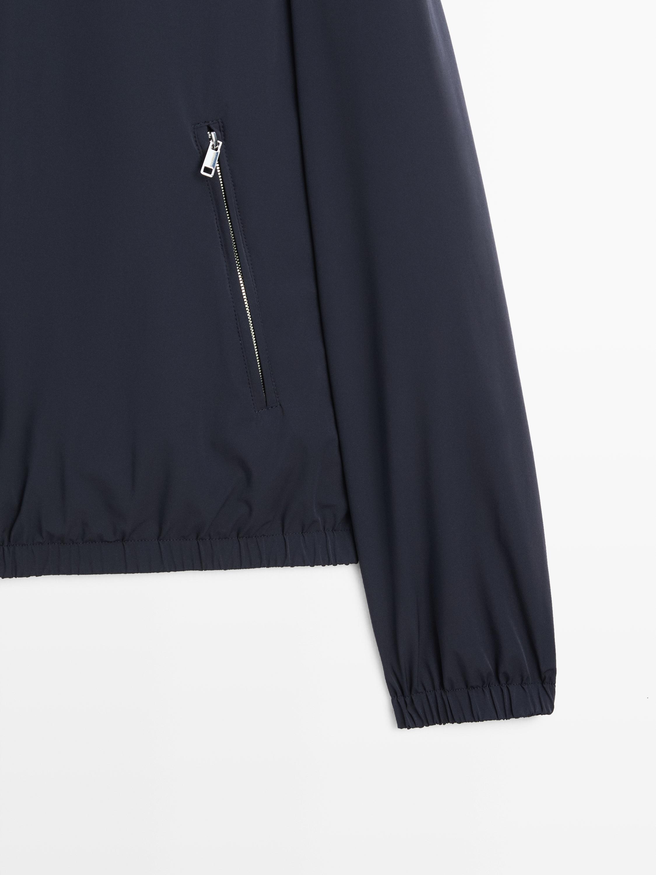 Short reversible jacket — NAVY BLUE