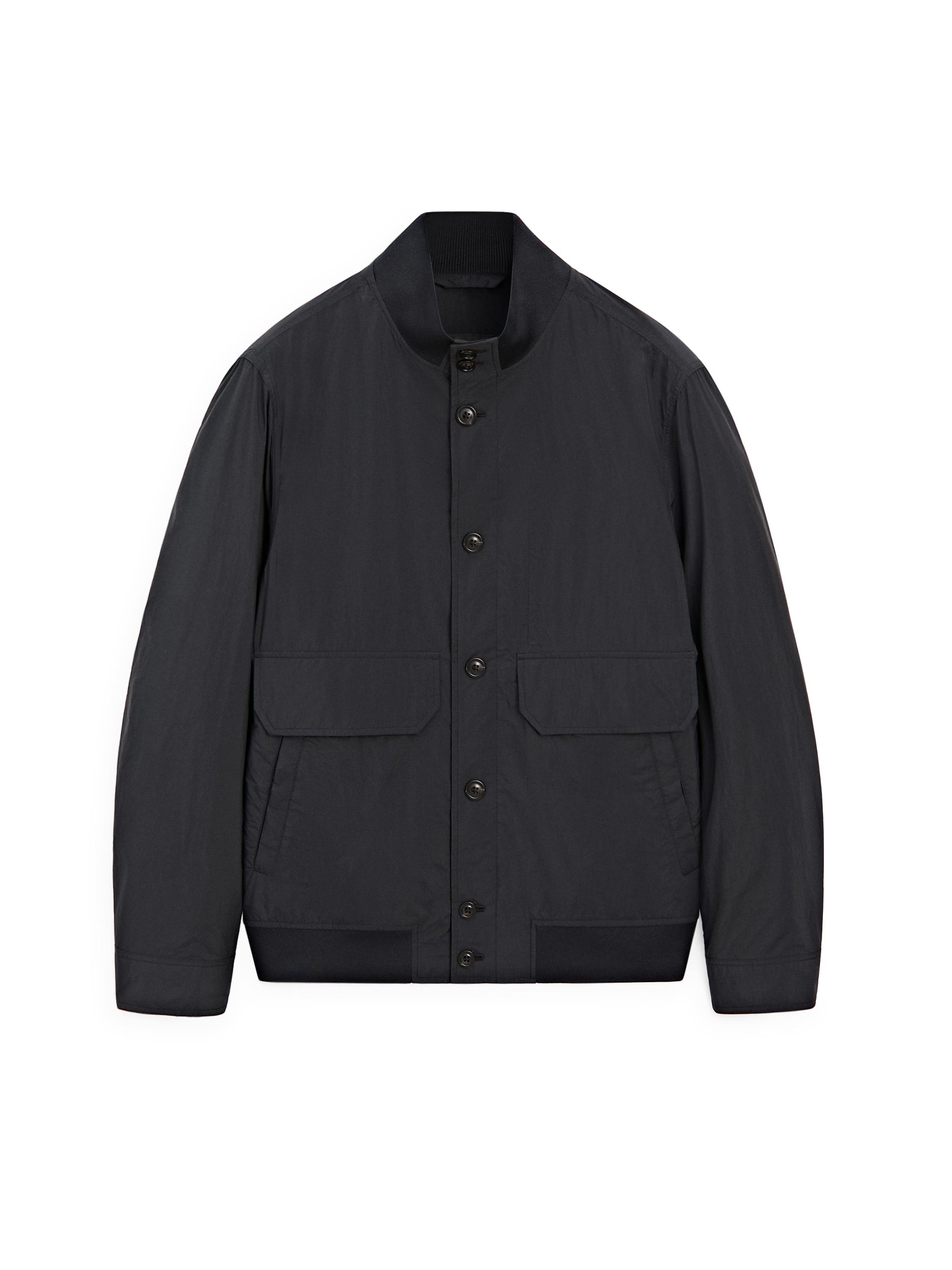 Bomber jacket with pocket details — DARK NAVY