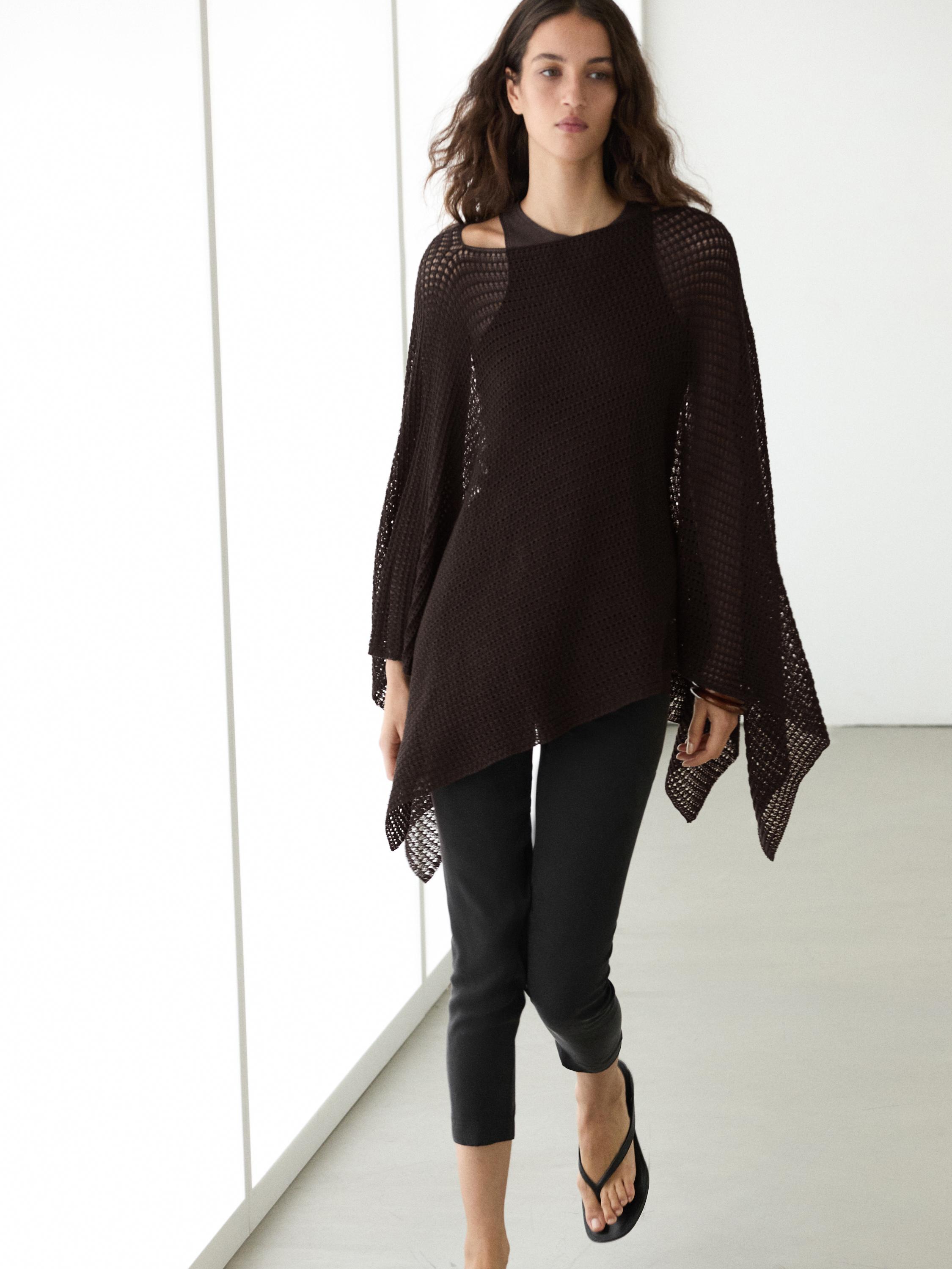 Capa detalle calado mestura algodón