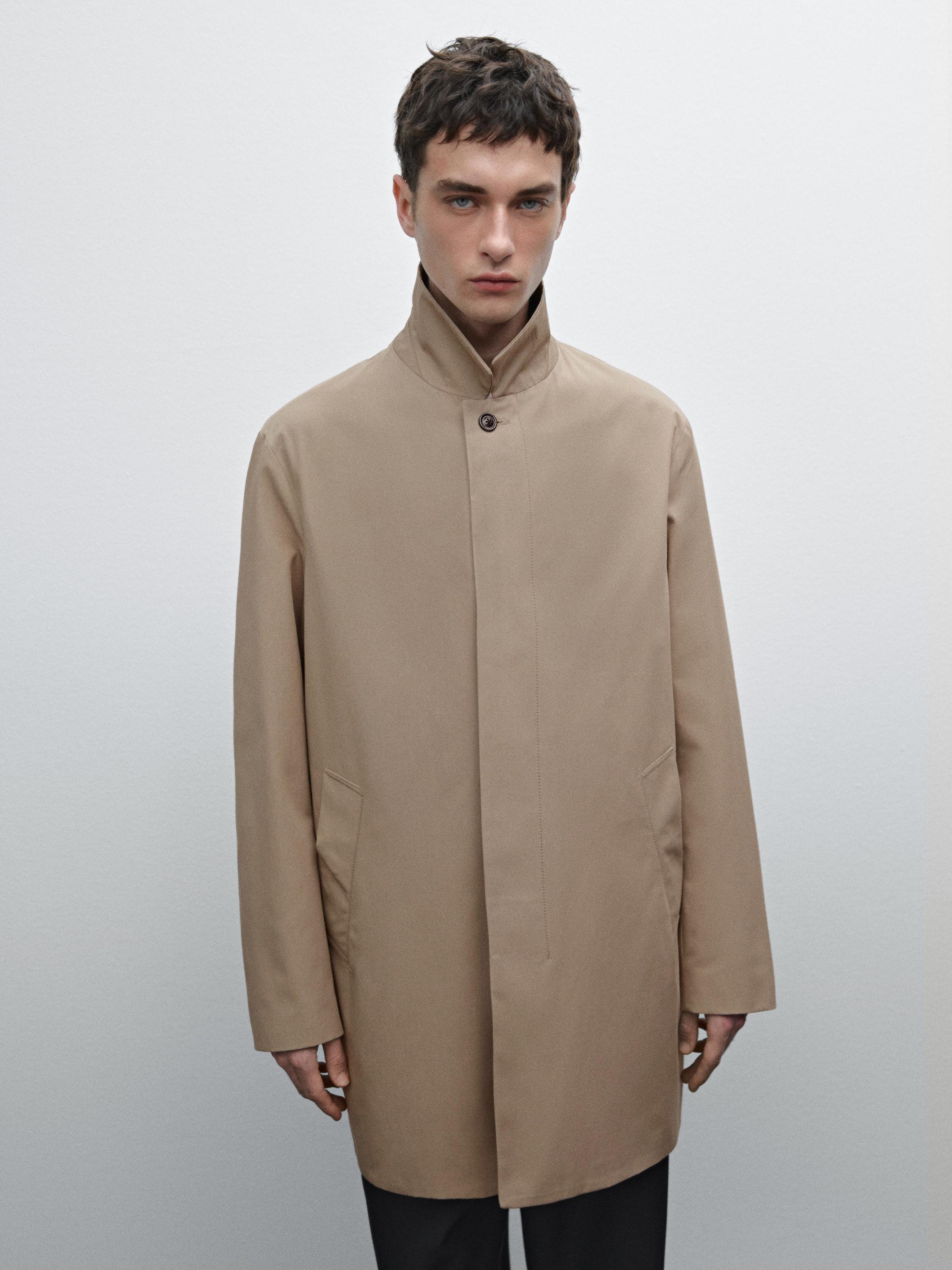 100% cotton trench coat