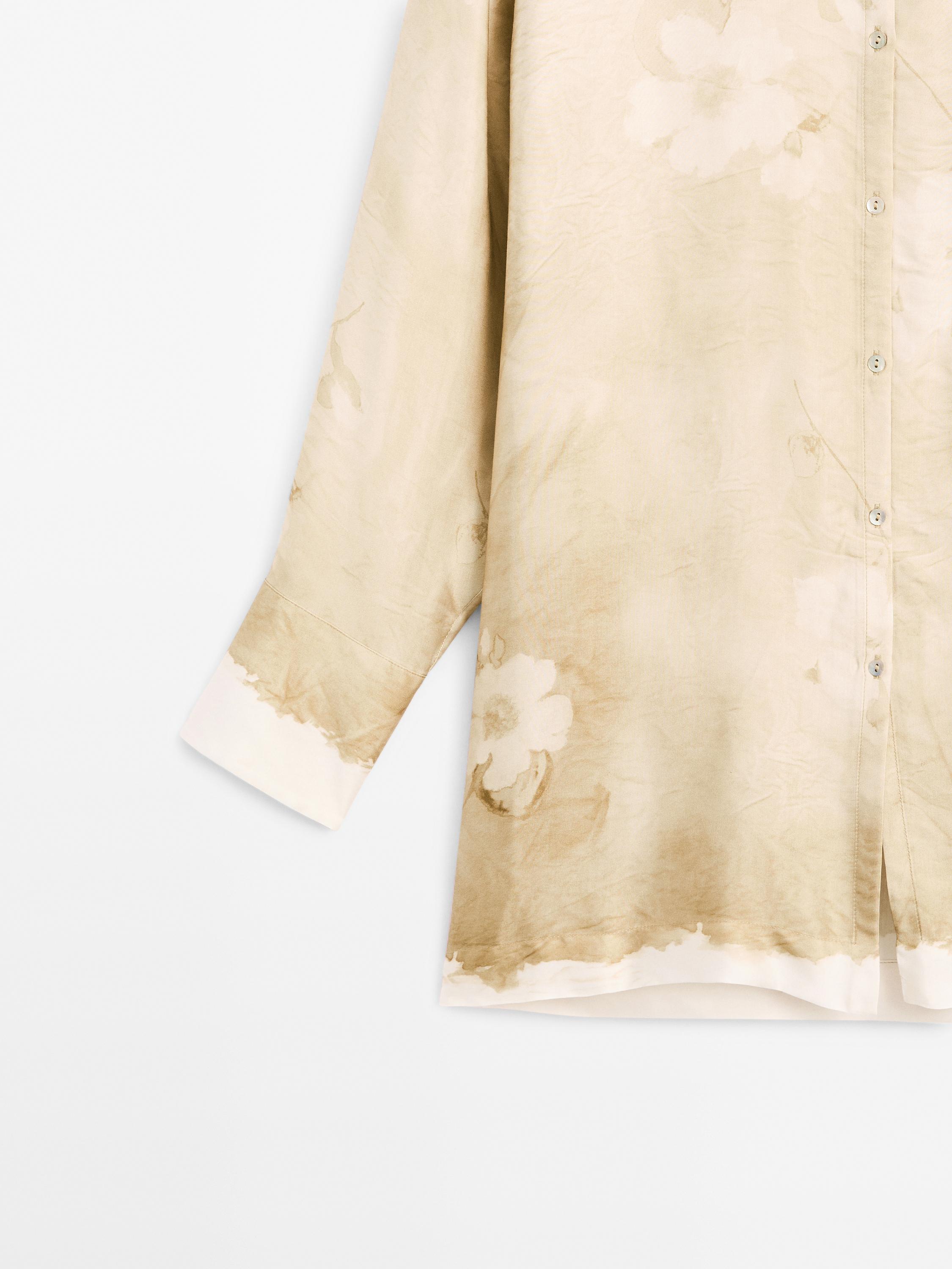 Printed flowing shirt