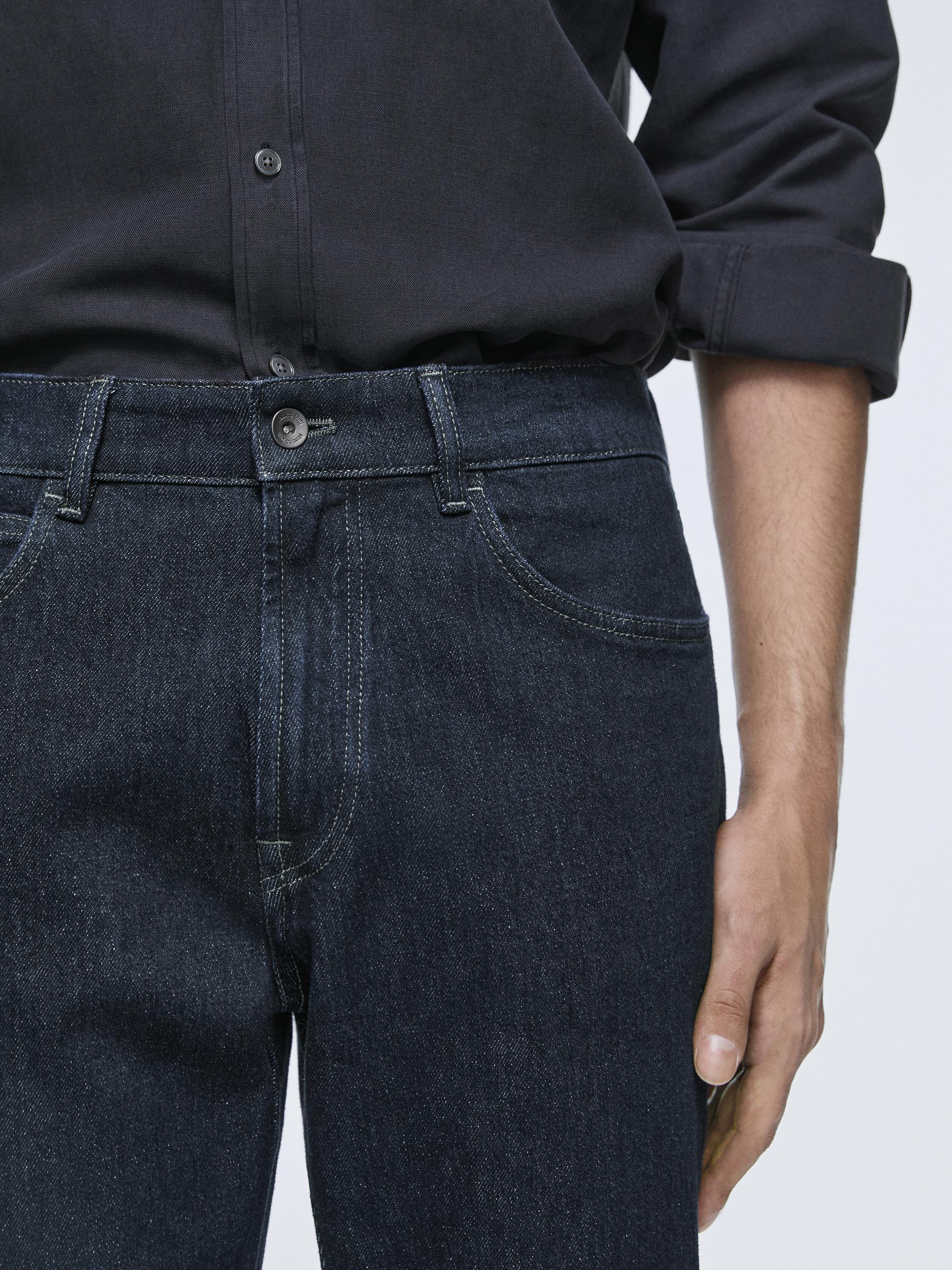 Tapered fit jeans — NAVY BLUE