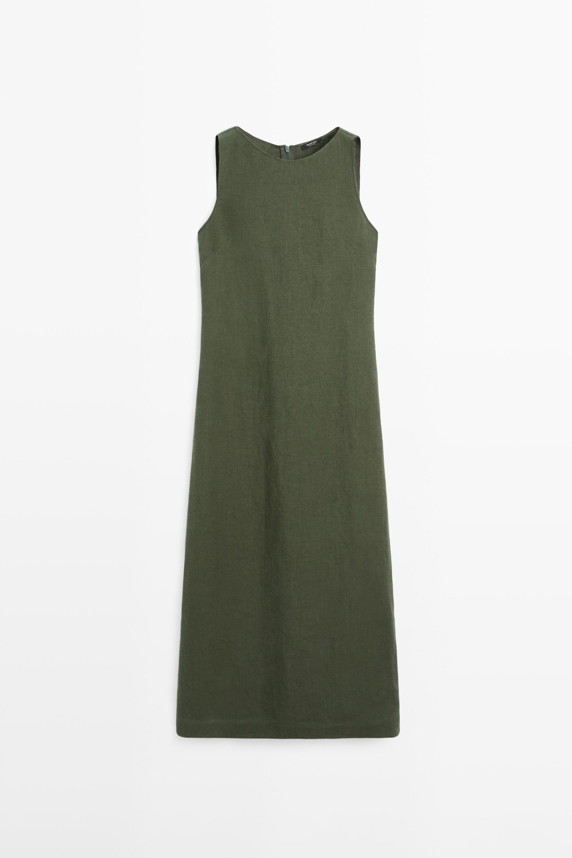 Vestido largo lino
