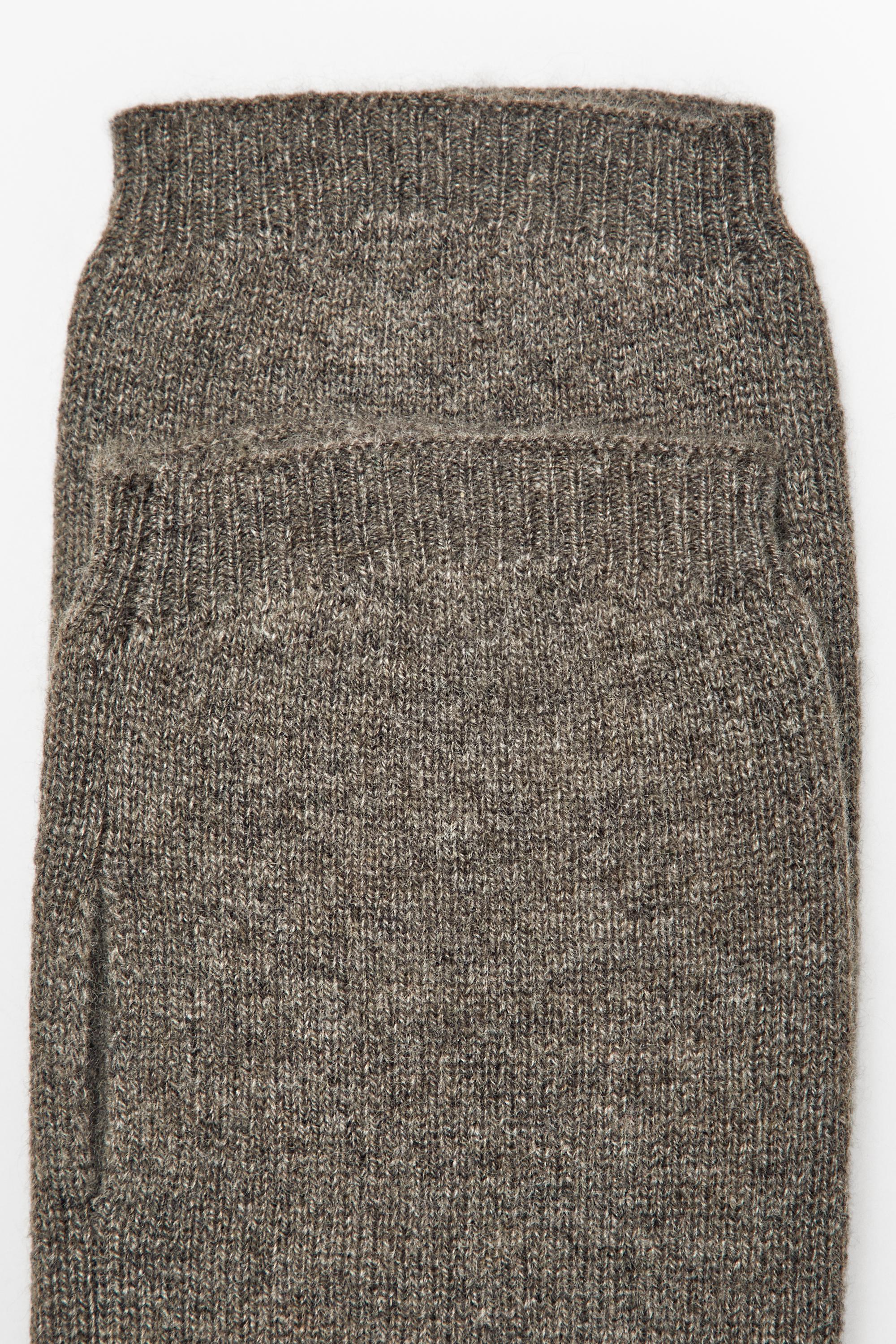 Massimo Dutti %100 kaşmir triko parmaksız eldiven
