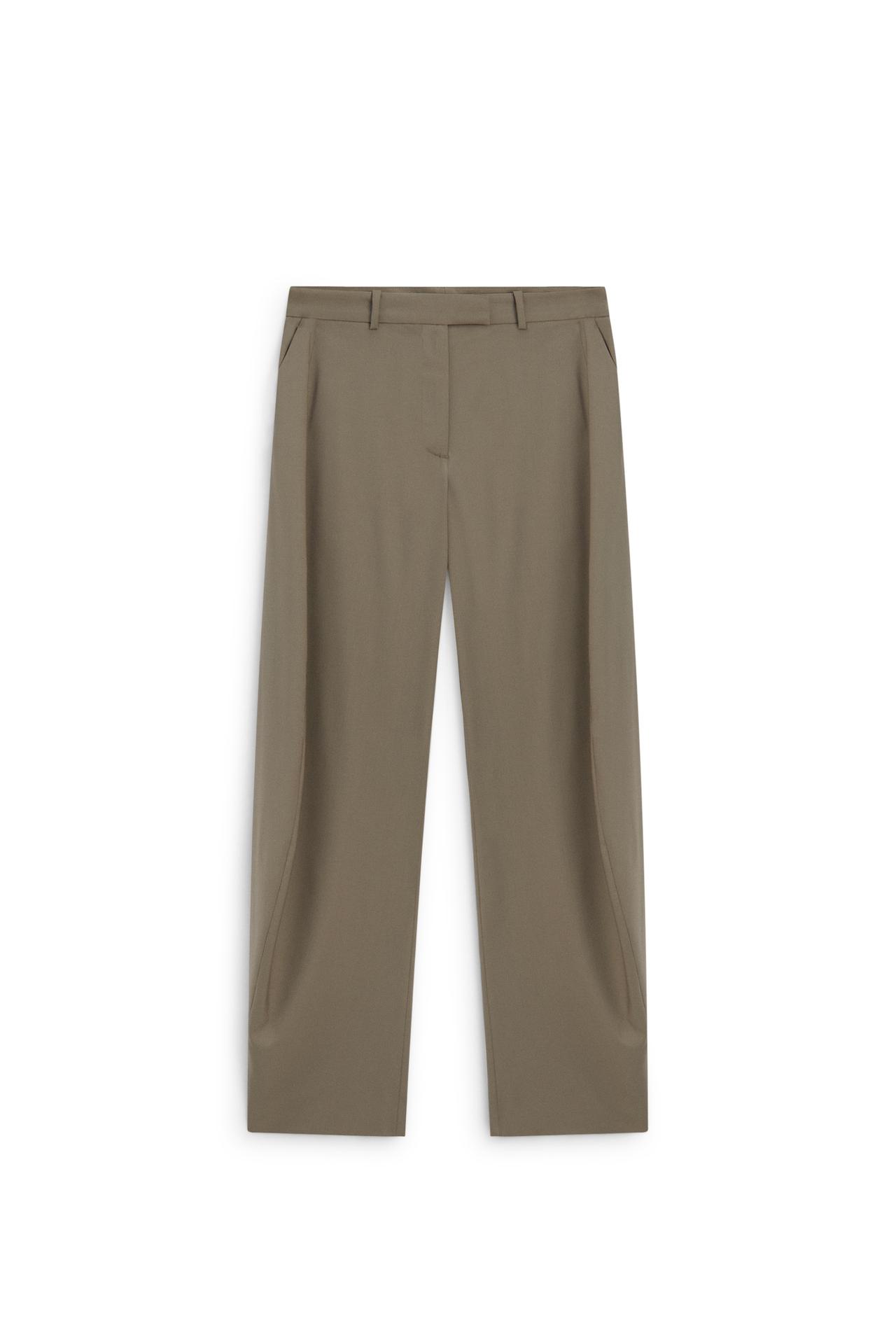 Wide-leg side seam pants - LIMITED EDITION — MOLE BROWN