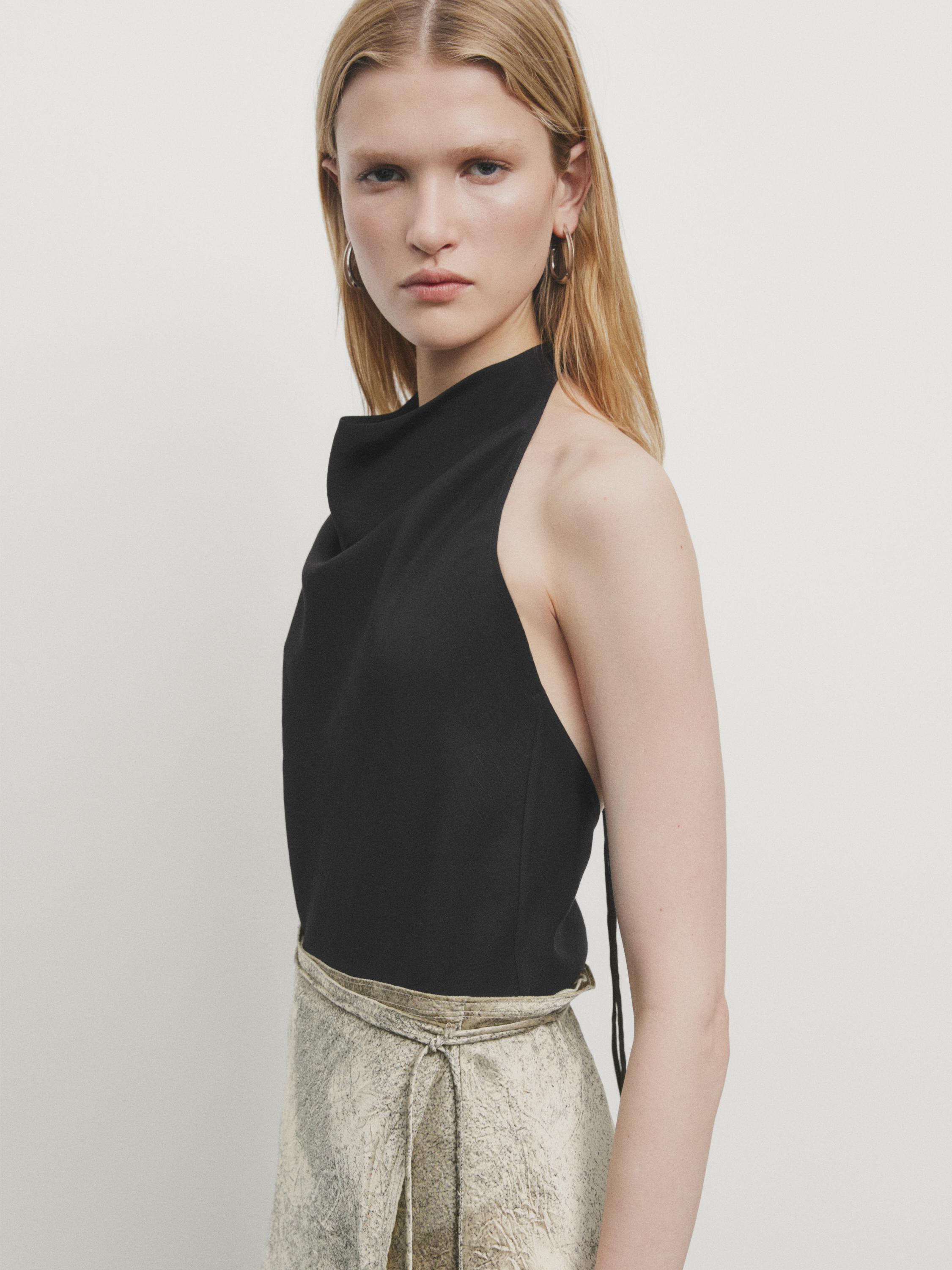 Satin lace skirt