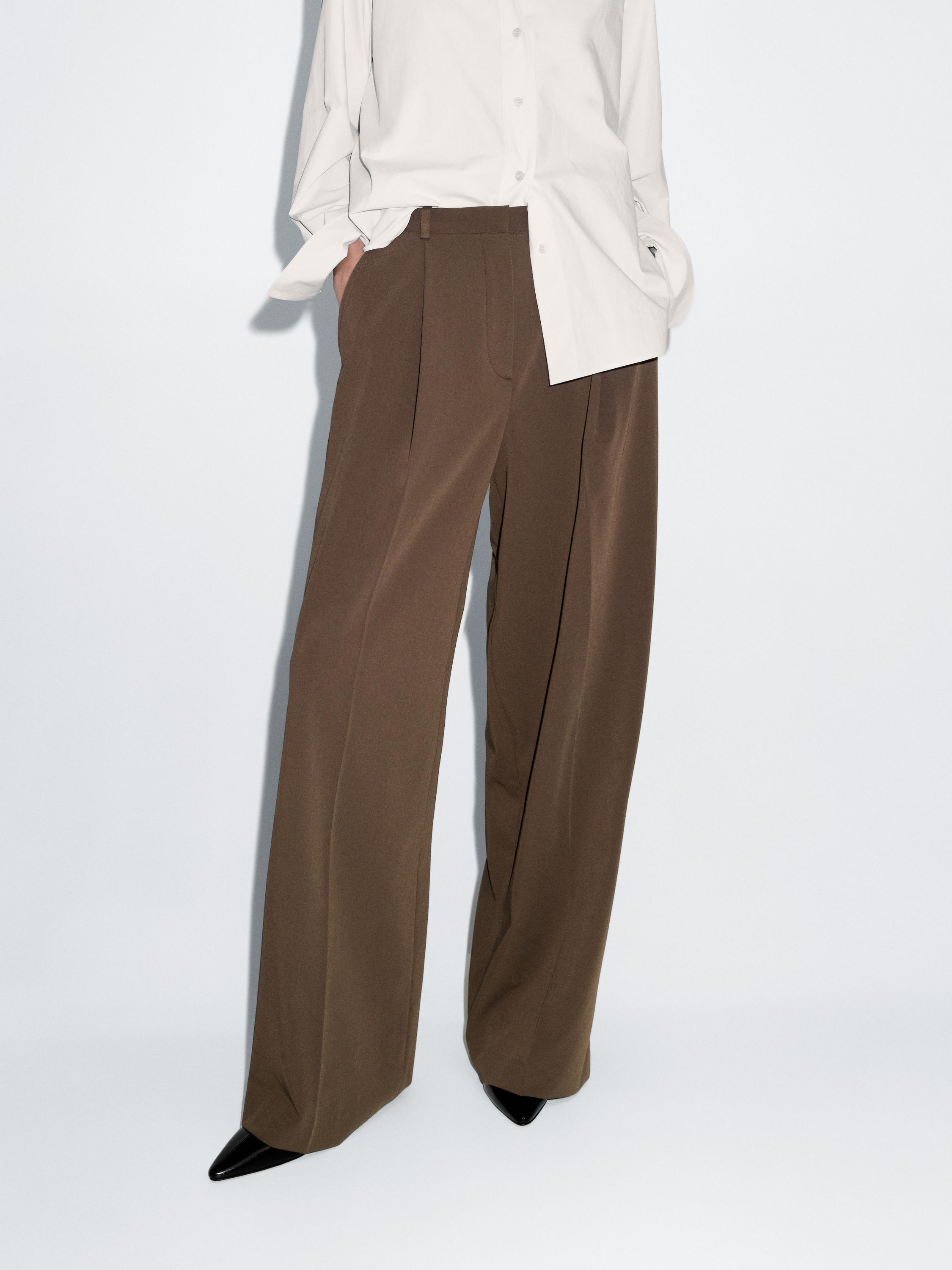 Pantalon à pinces large