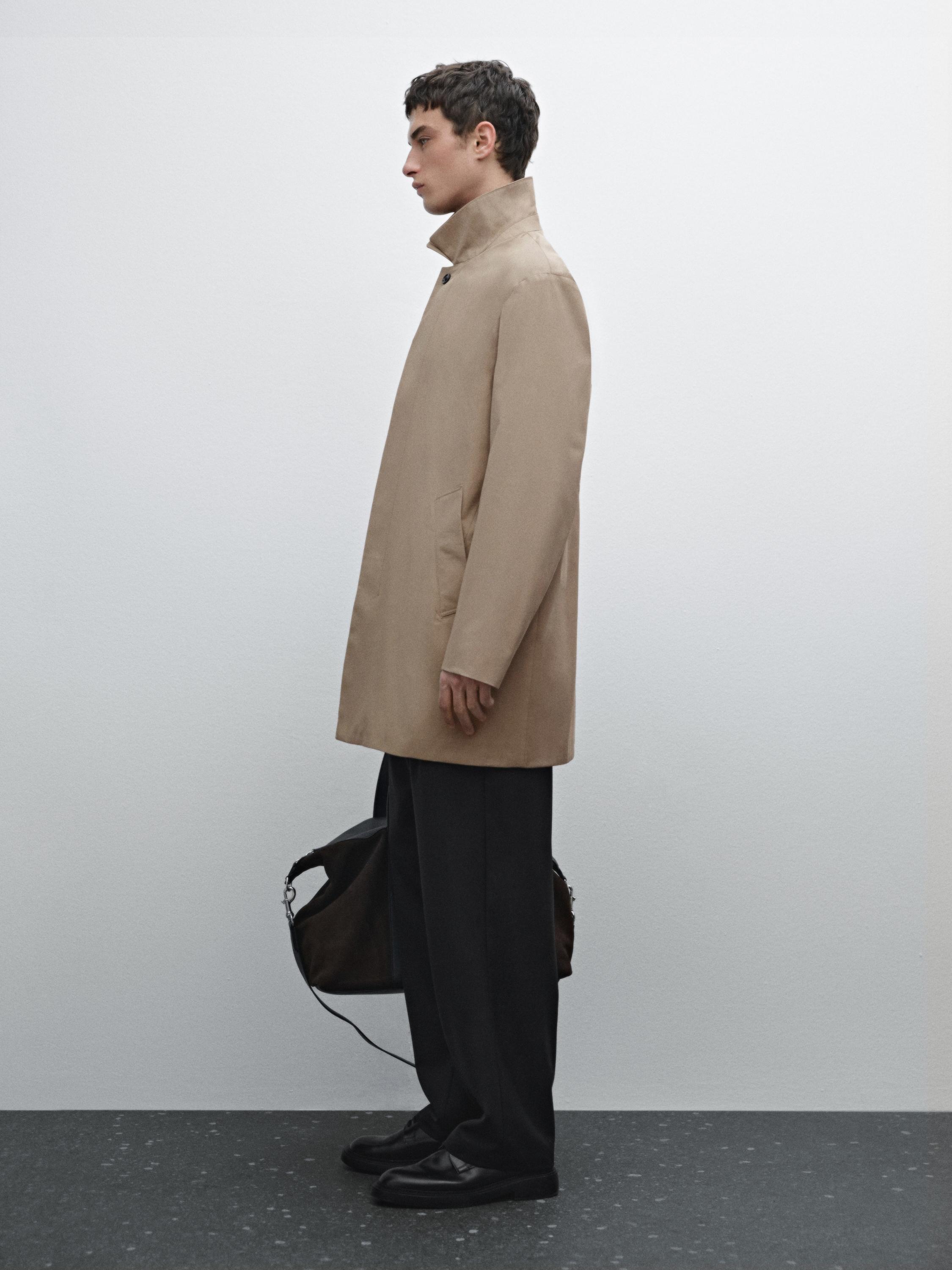 100% cotton trench coat