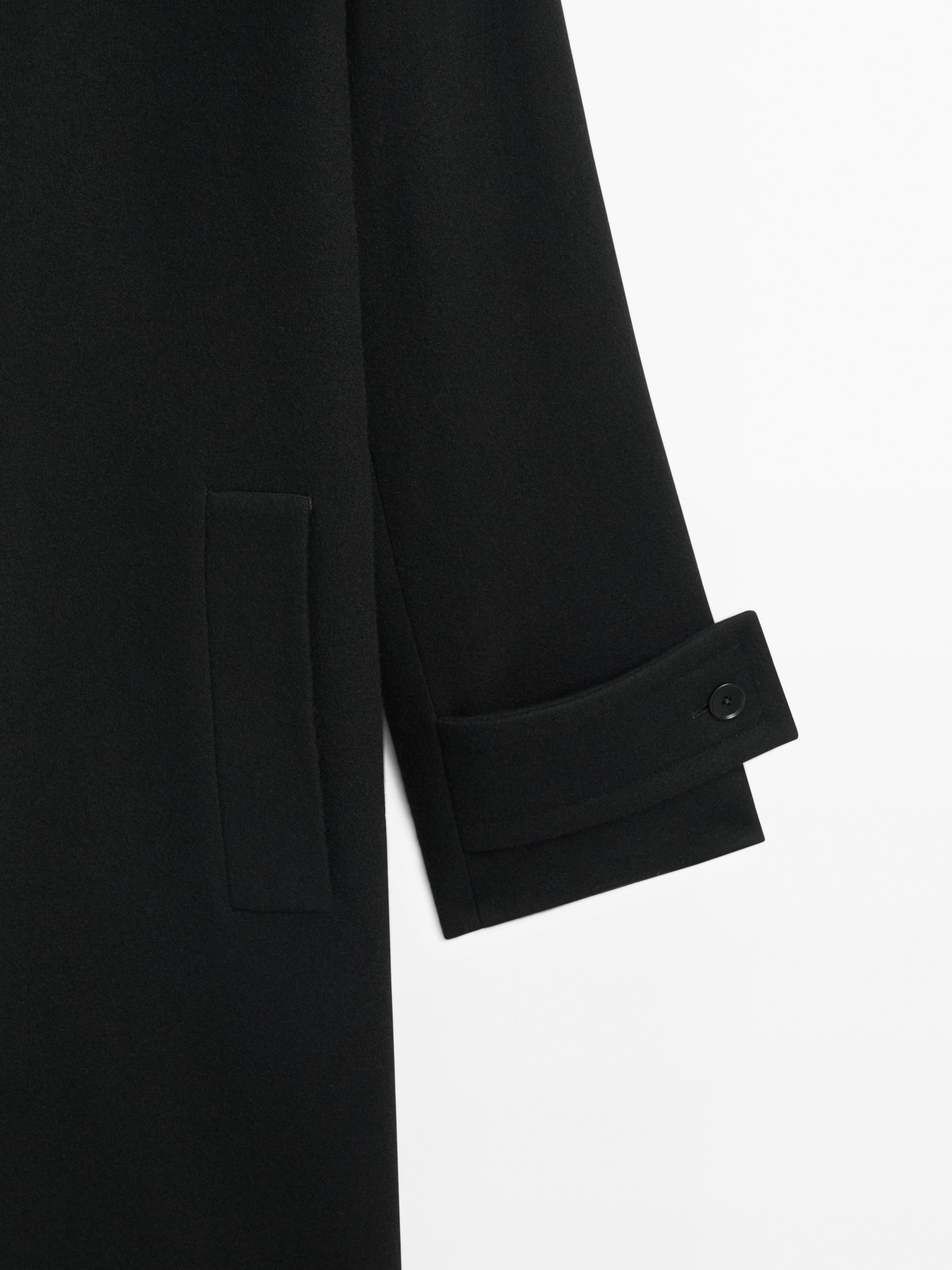 100% wool long coat