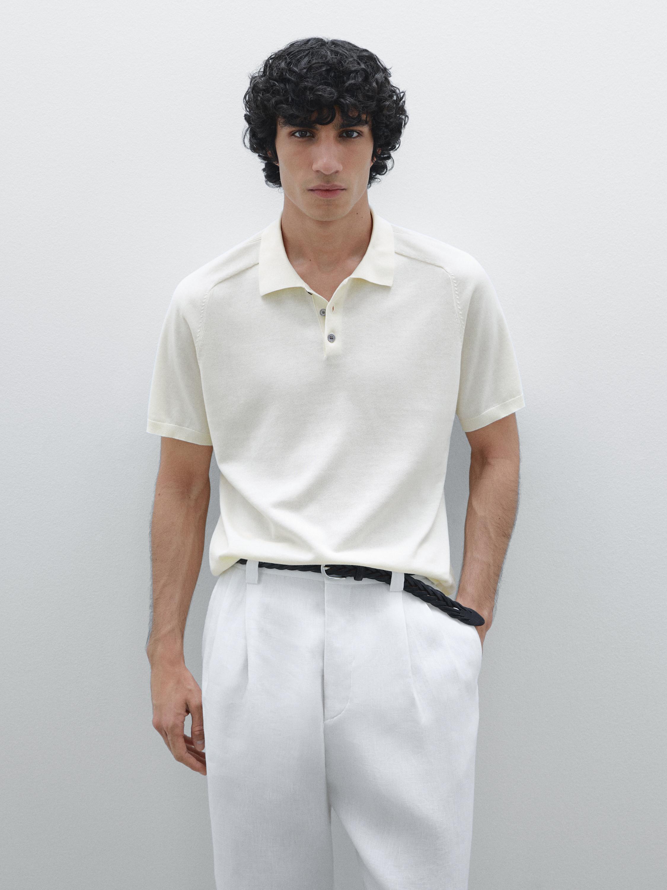 Polo 100 % coton à manches courtes