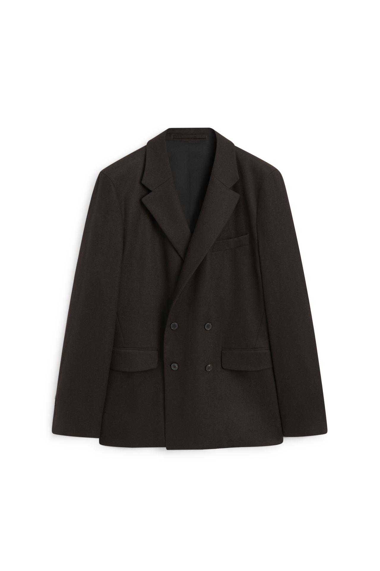 Wool blend flannel suit blazer - LIMITED EDITION — BROWN
