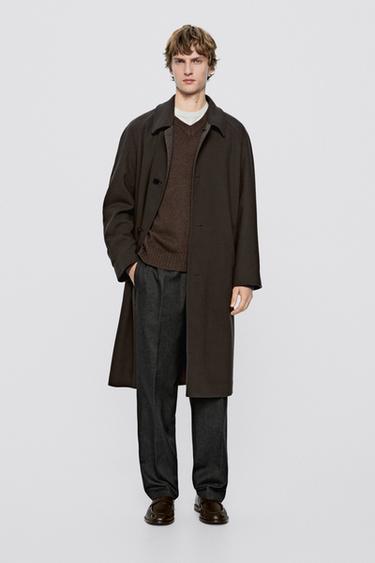 Long reversible coat - LIMITED EDITION — BROWN MARL 1