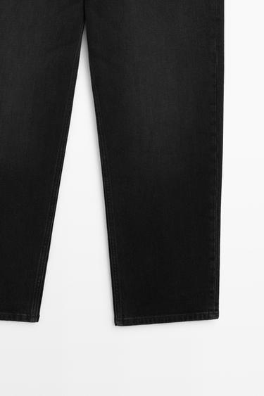High-waist cropped straight-leg jeans — BLACK 7