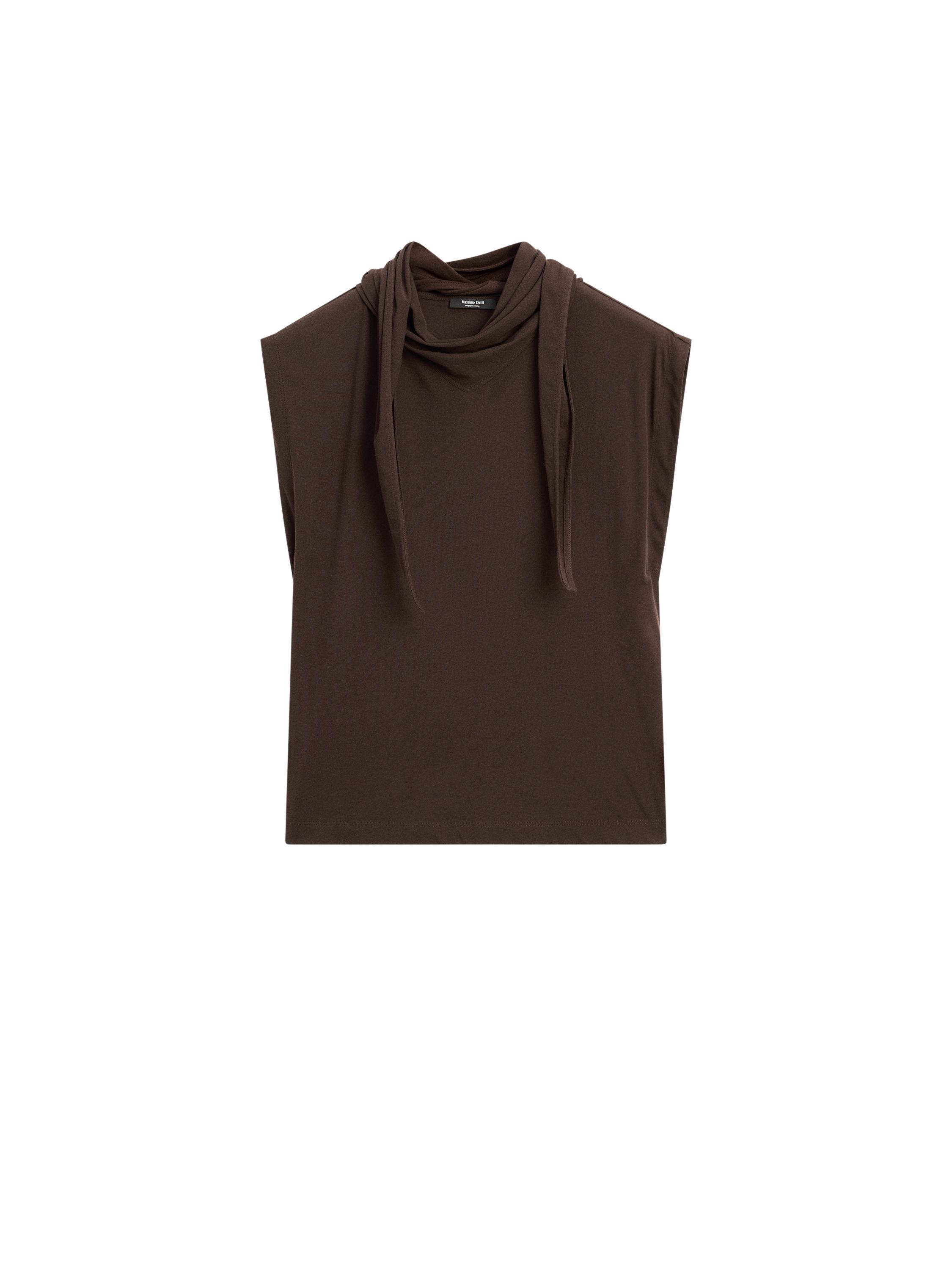 ★Massimo Dutti★ ストライプ コットン ボクシー Tシャツ Metallic-effect knit T-shirt · Silver · T-shirts And Polo