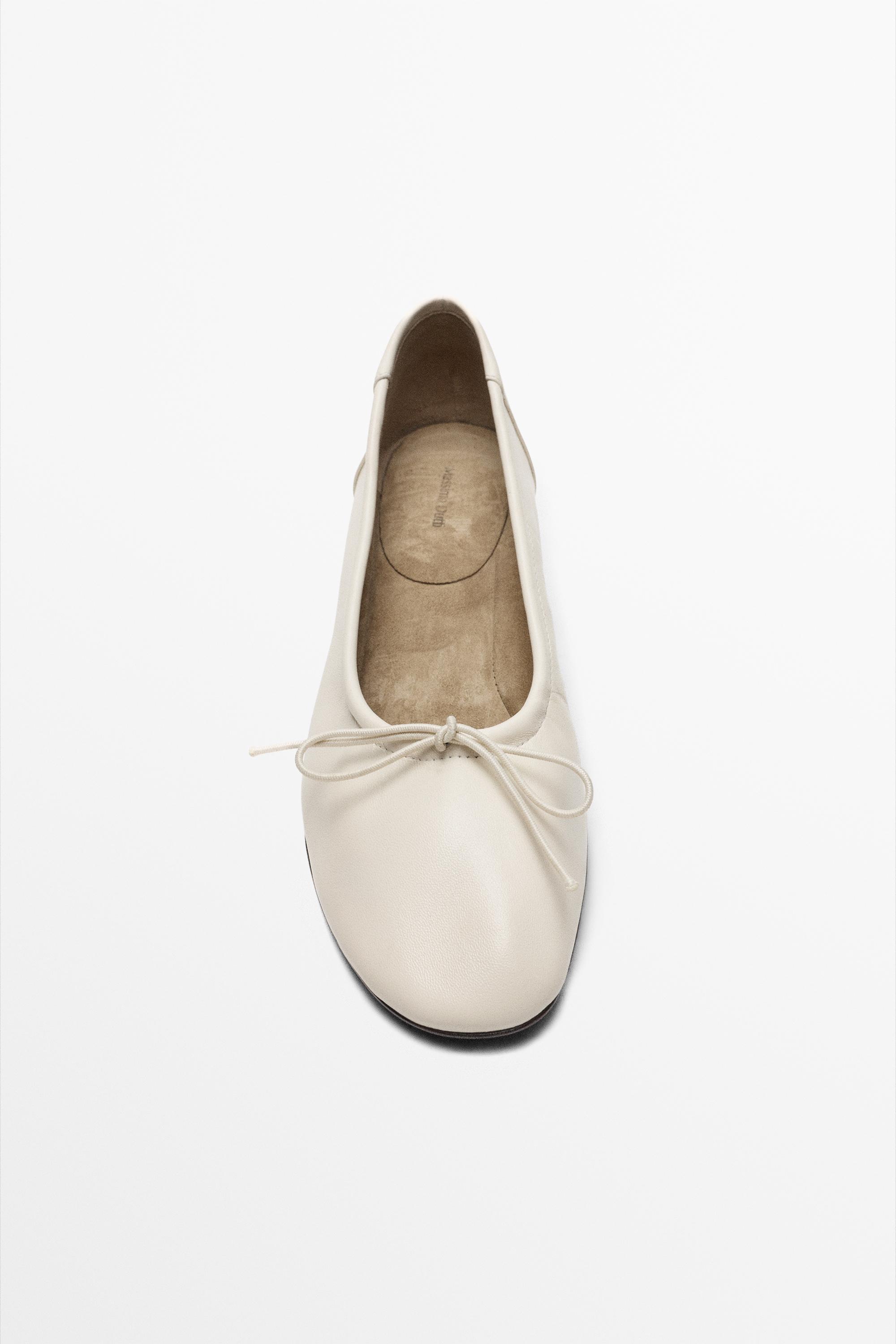 High-heel ballerinas — WHITE