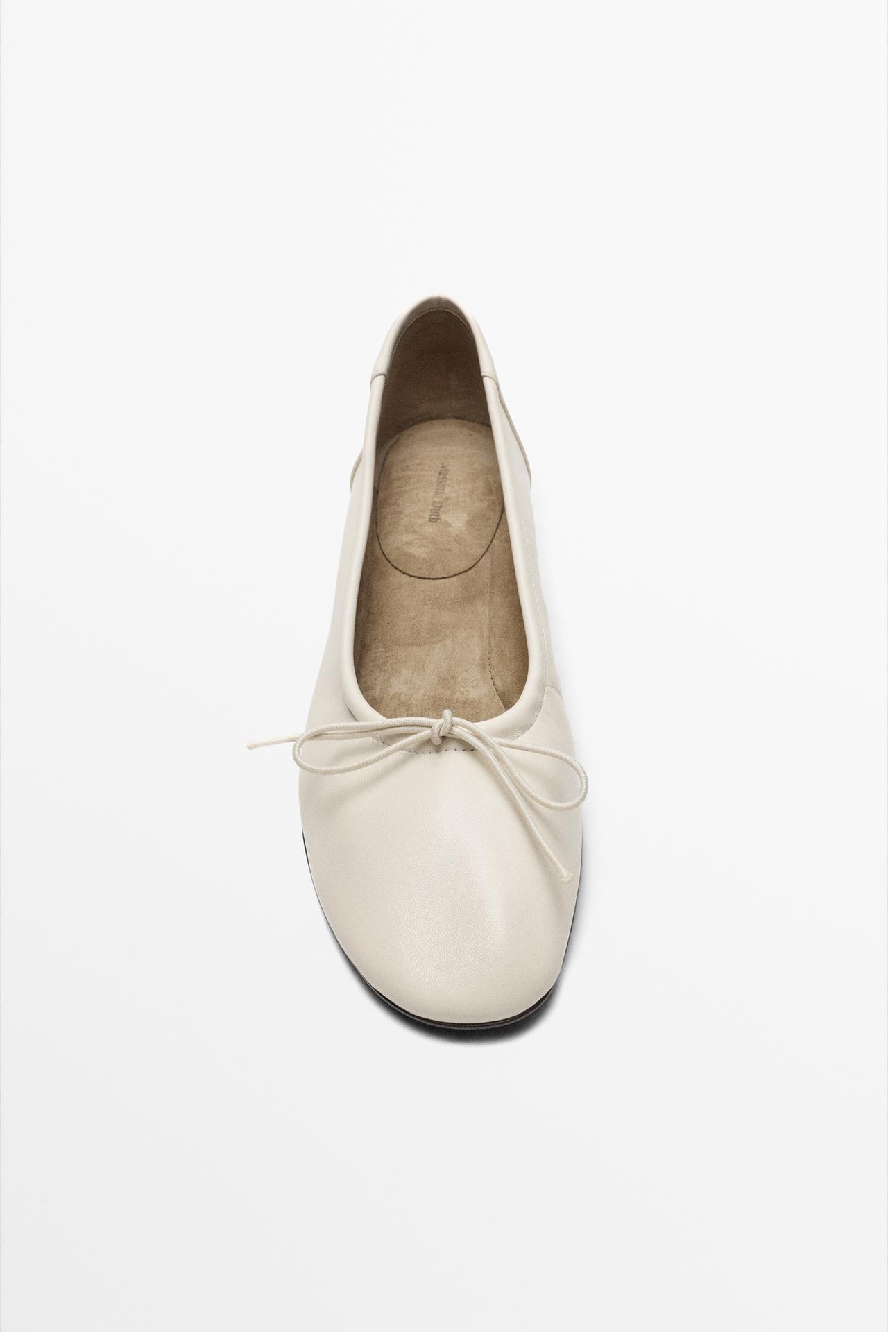 High-heel ballerinas — WHITE
