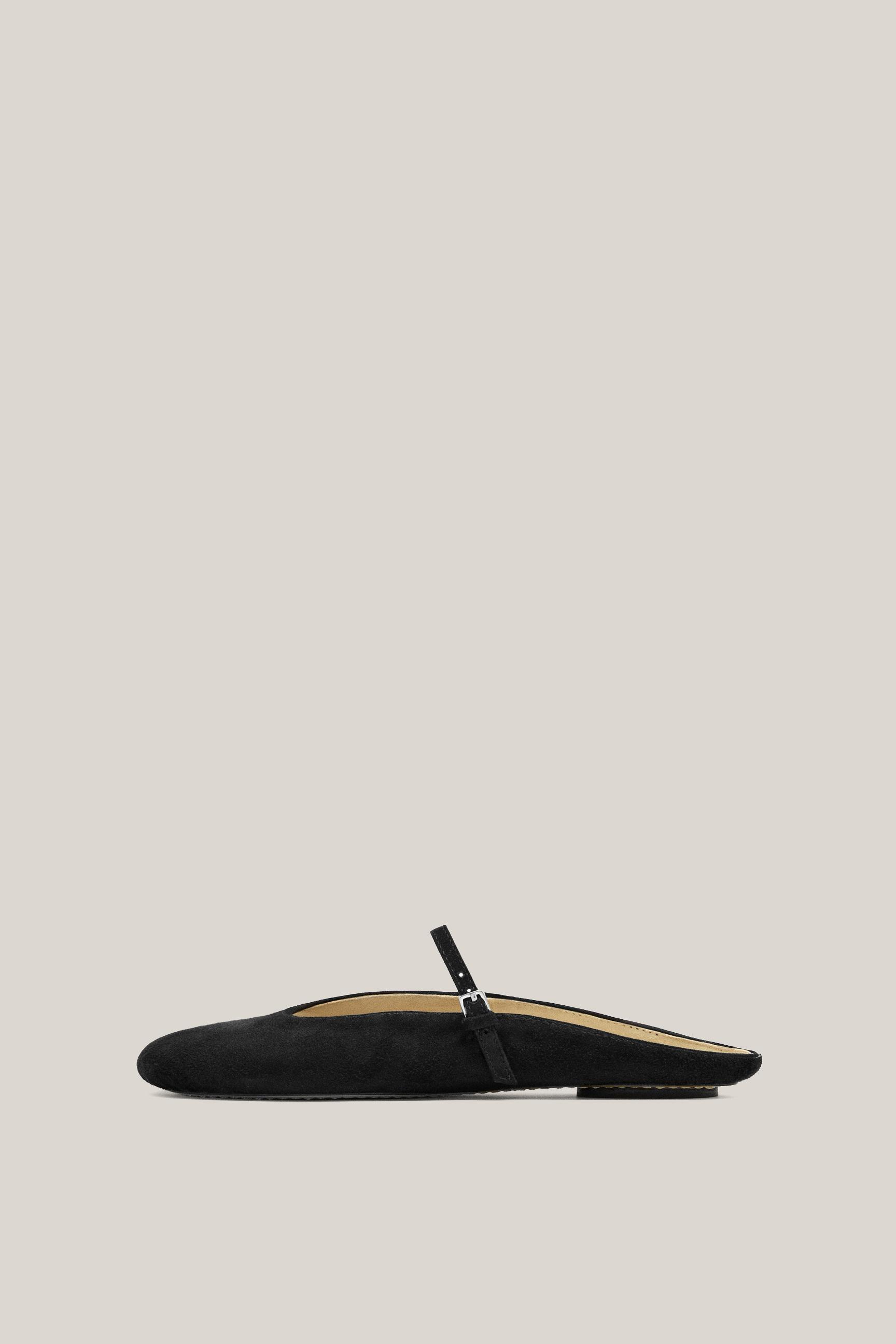 Soft leather mule ballet flats - Limited Edition — BLACK