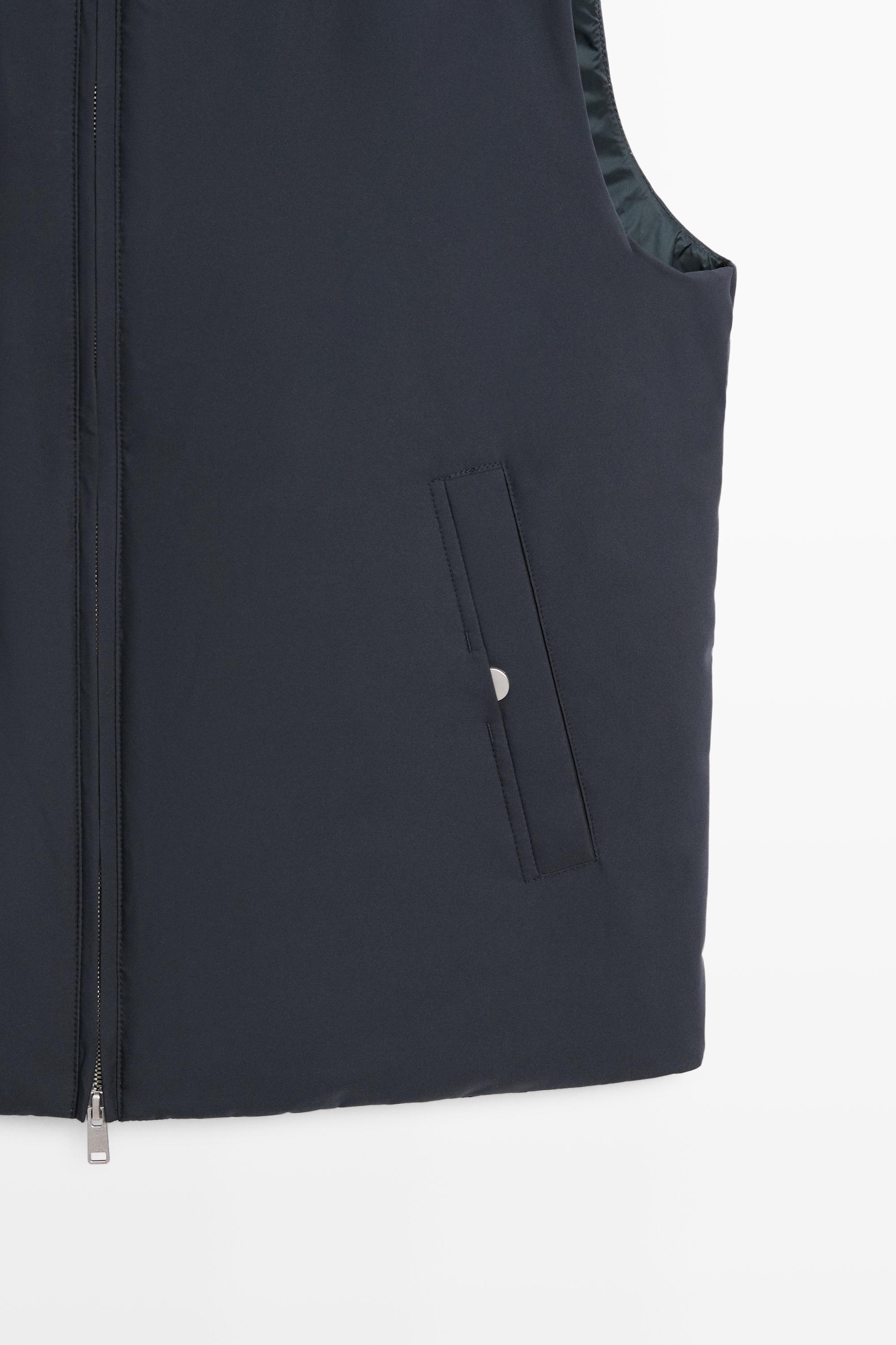 Ultra-lightweight water-repellent down gilet — NAVY BLUE