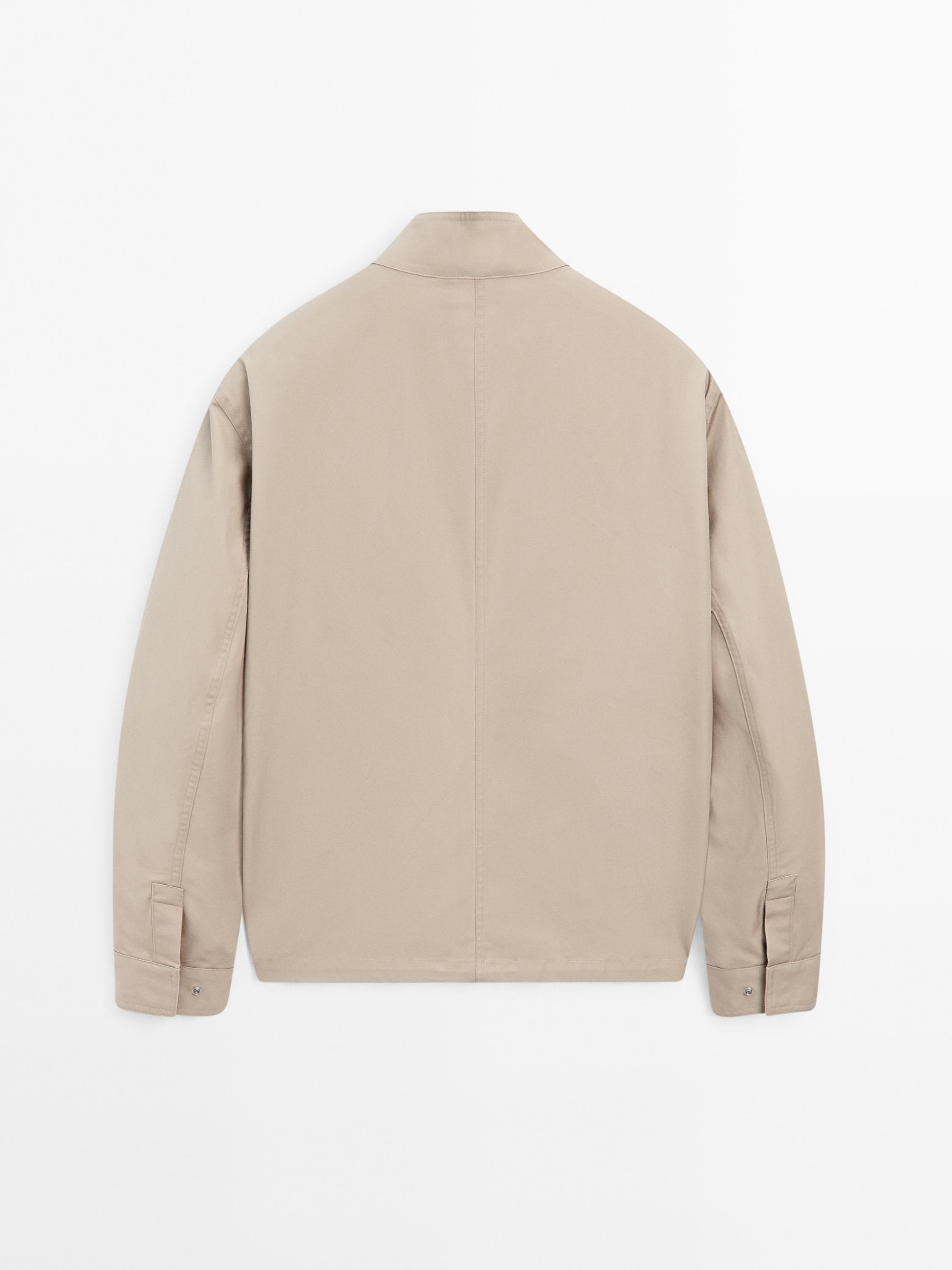 100% cotton zip-up jacket