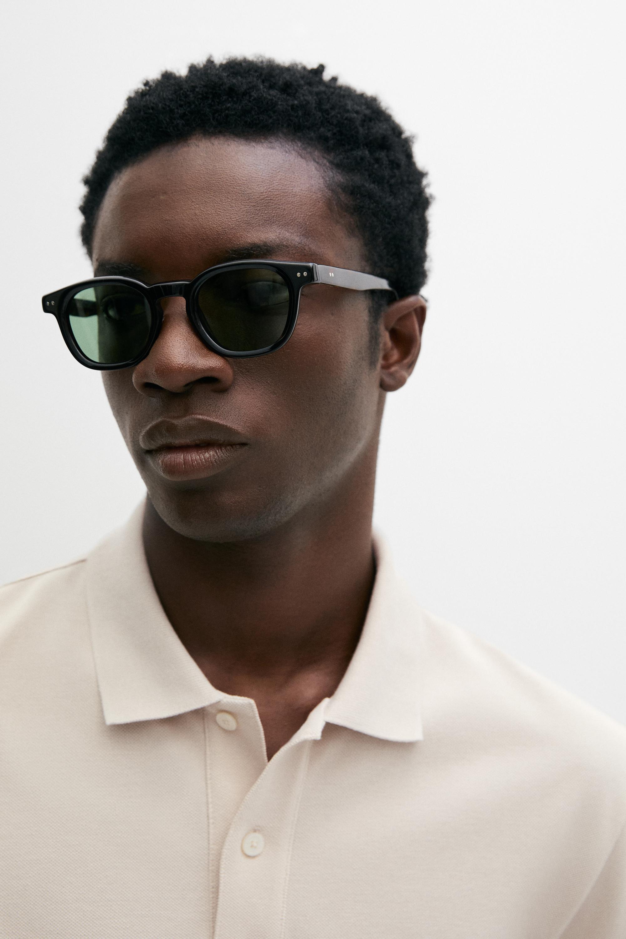 Micro-textured cotton piqué polo shirt — STONE