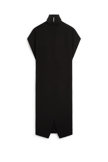 Flowing high neck dress - LIMITED EDITION — BLACK 7