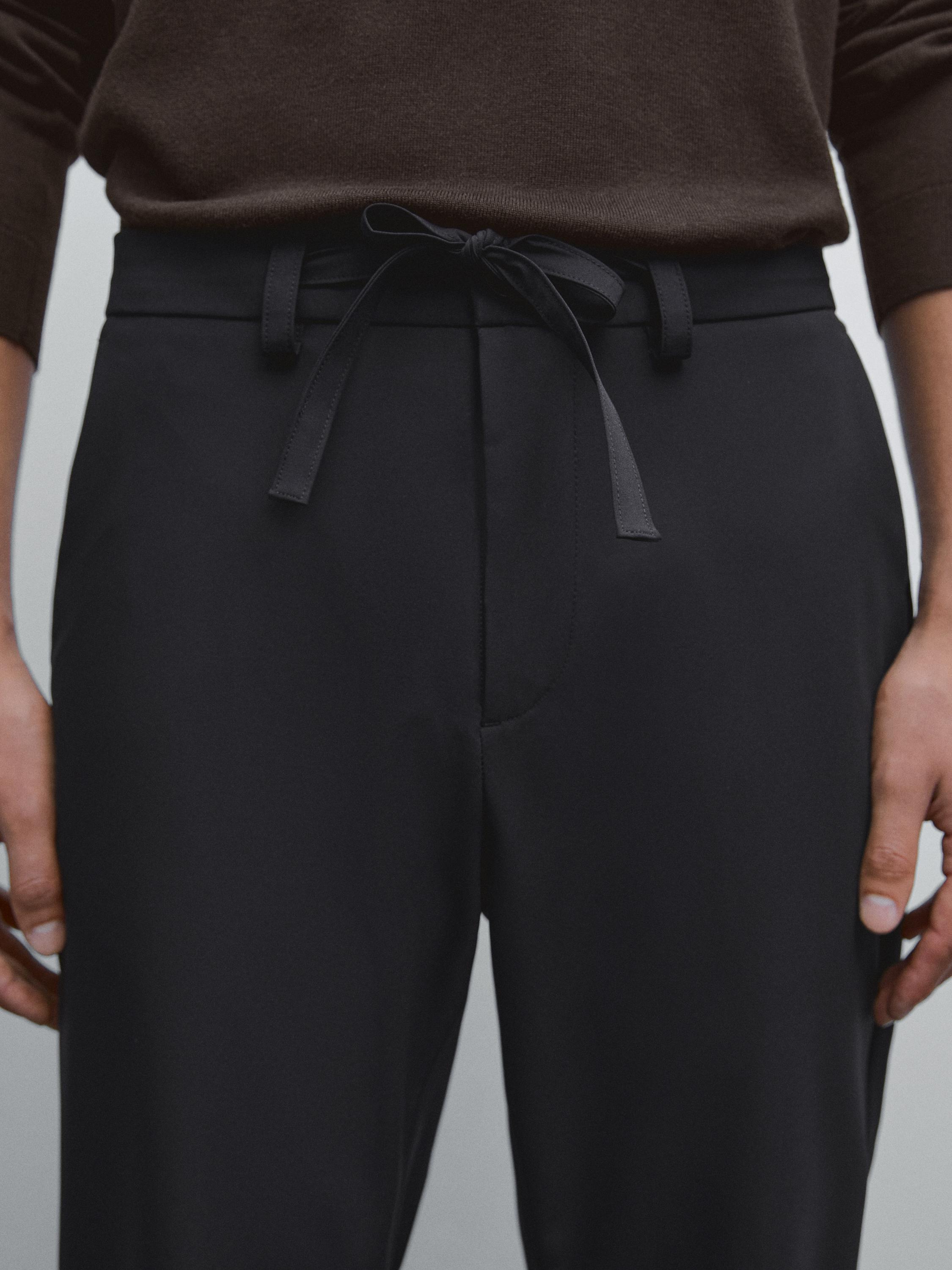 Regular-fit technical trousers